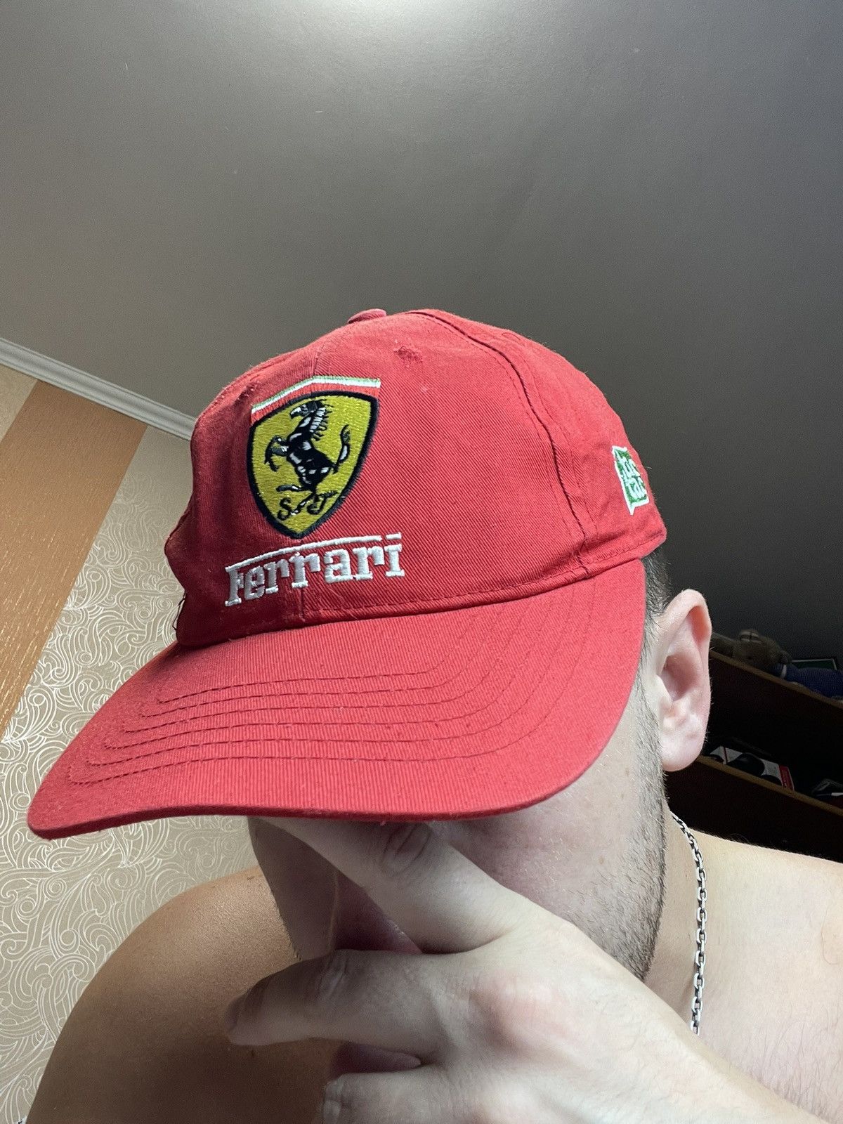 Ferrari Vintage Ferrari red cap racing hat Size ONE SIZE - 5 Thumbnail