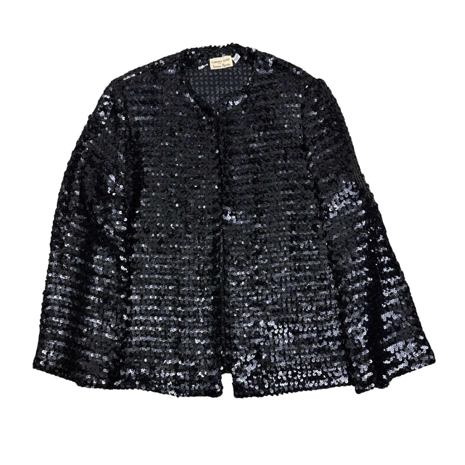 Neiman Marcus Vintage 80s Neiman Marcus Sequins Jacket Retro Blazer Medium Size M / US 6-8 / IT 42-44 - 1 Thumbnail