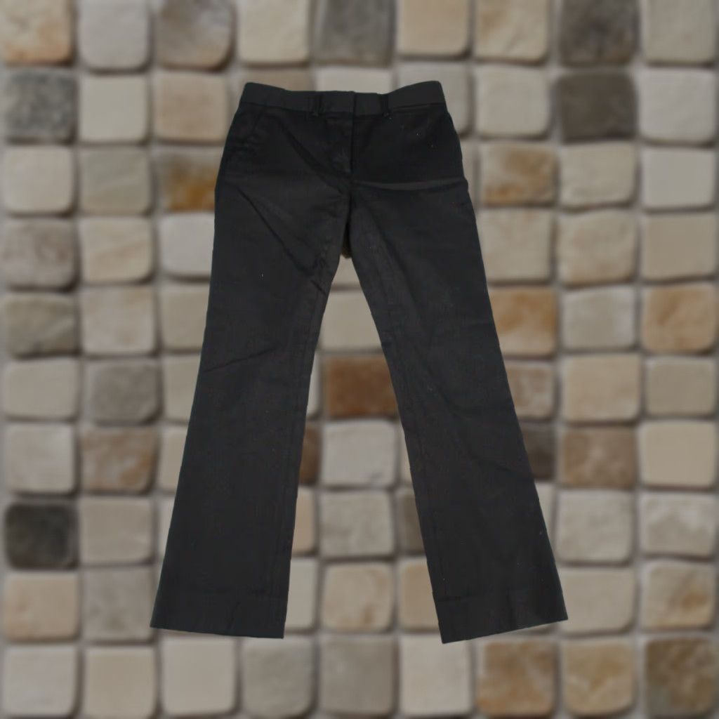 Frame VINTAGE FRAME Dress Pants Womens Size 2 Black Slim Straight Cotton Spandex Twill 90s Womens Size 26" / US 2 / IT 38 - 1 Thumbnail