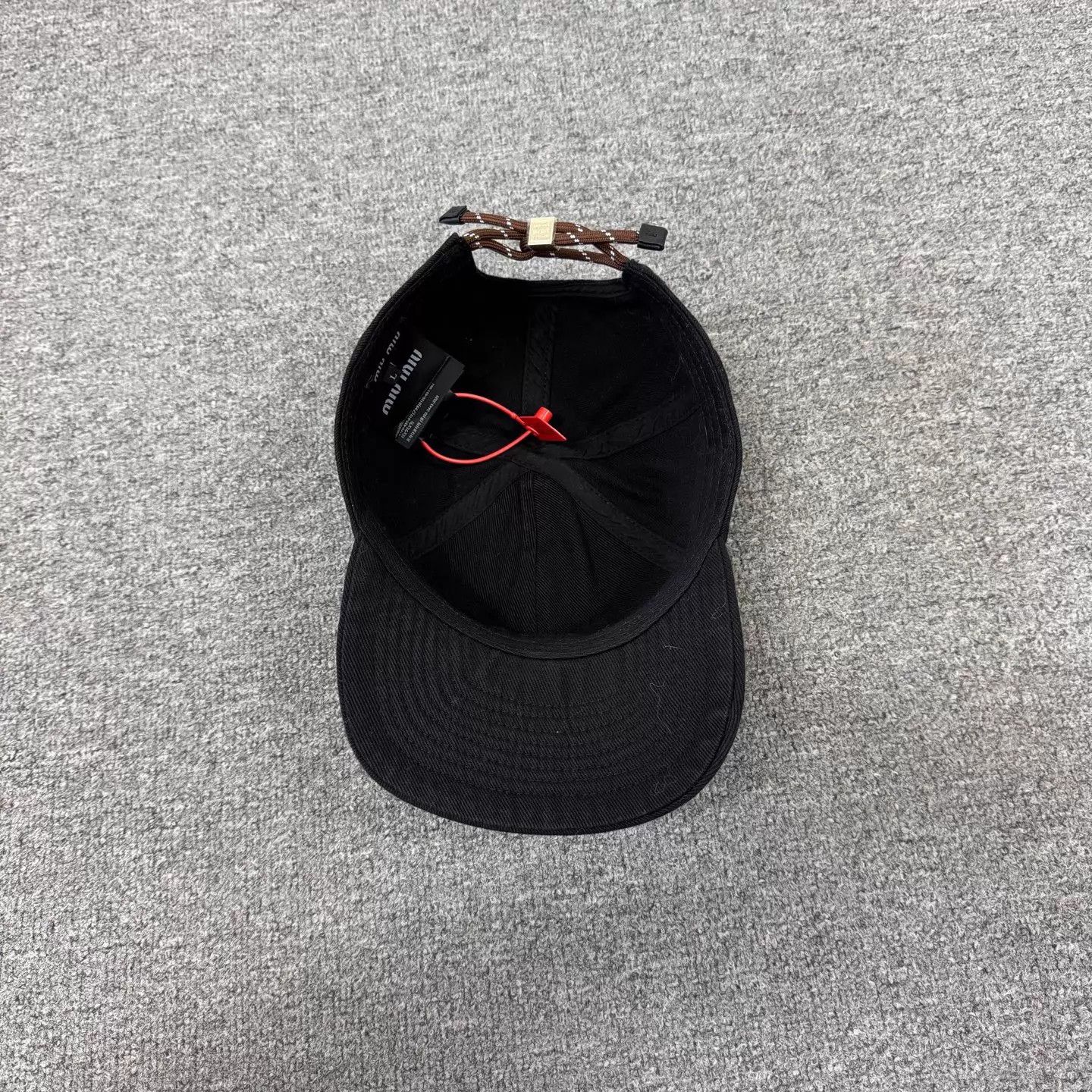 Miu Miu MIU MIU Logo Embroidered Corduroy Baseball Cap 99 New Size ONE SIZE - 5 Thumbnail
