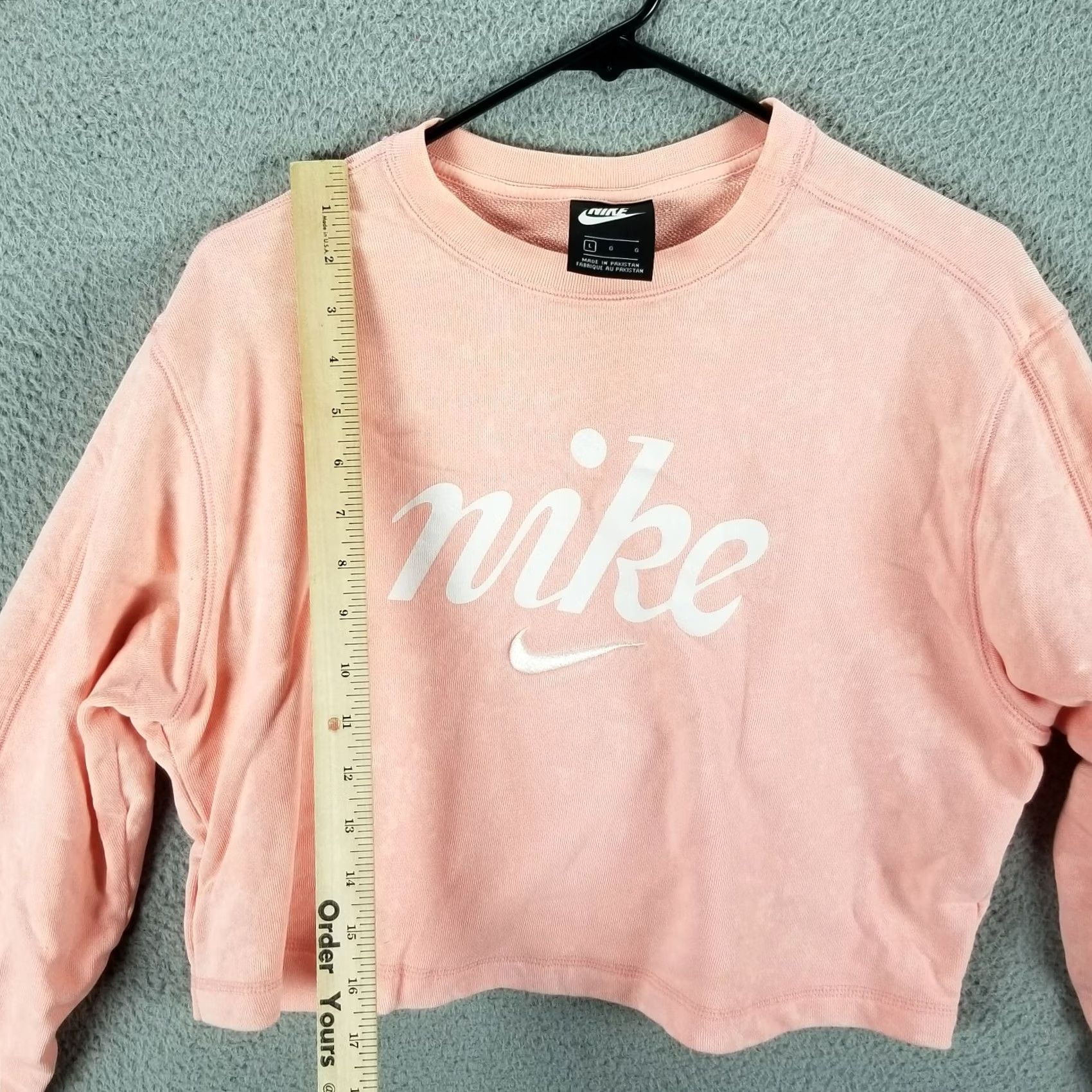 Nike Nike Sportswear Crew Sweater L Women Multicolor Acid Washed Center Swoosh BQ8031-697 Size L / US 10 / IT 46 - 4 Thumbnail