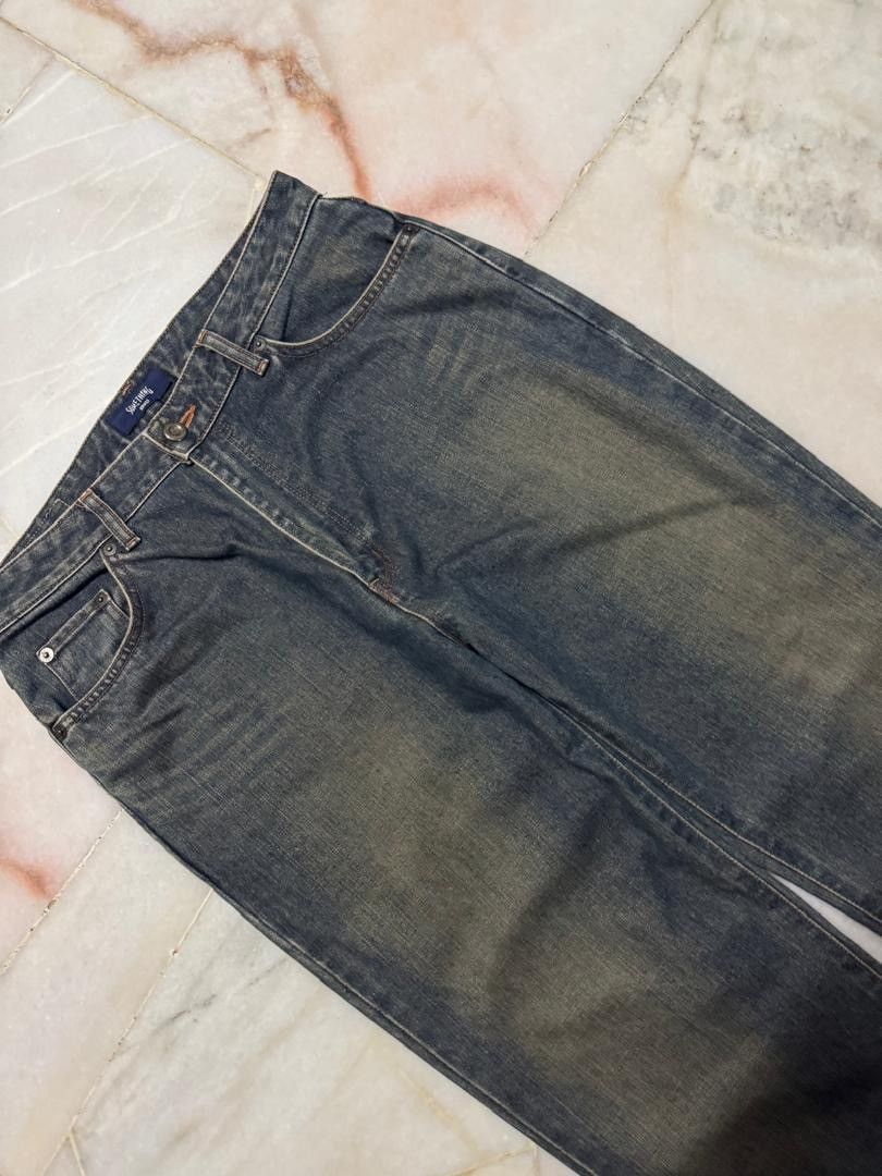 Edwin 💥BAGGY💥EDWIN RUSTY SICK MUD WASH BAGGY STYLE 90s DARK DENIM Size US 30 / EU 46 - 5 Thumbnail