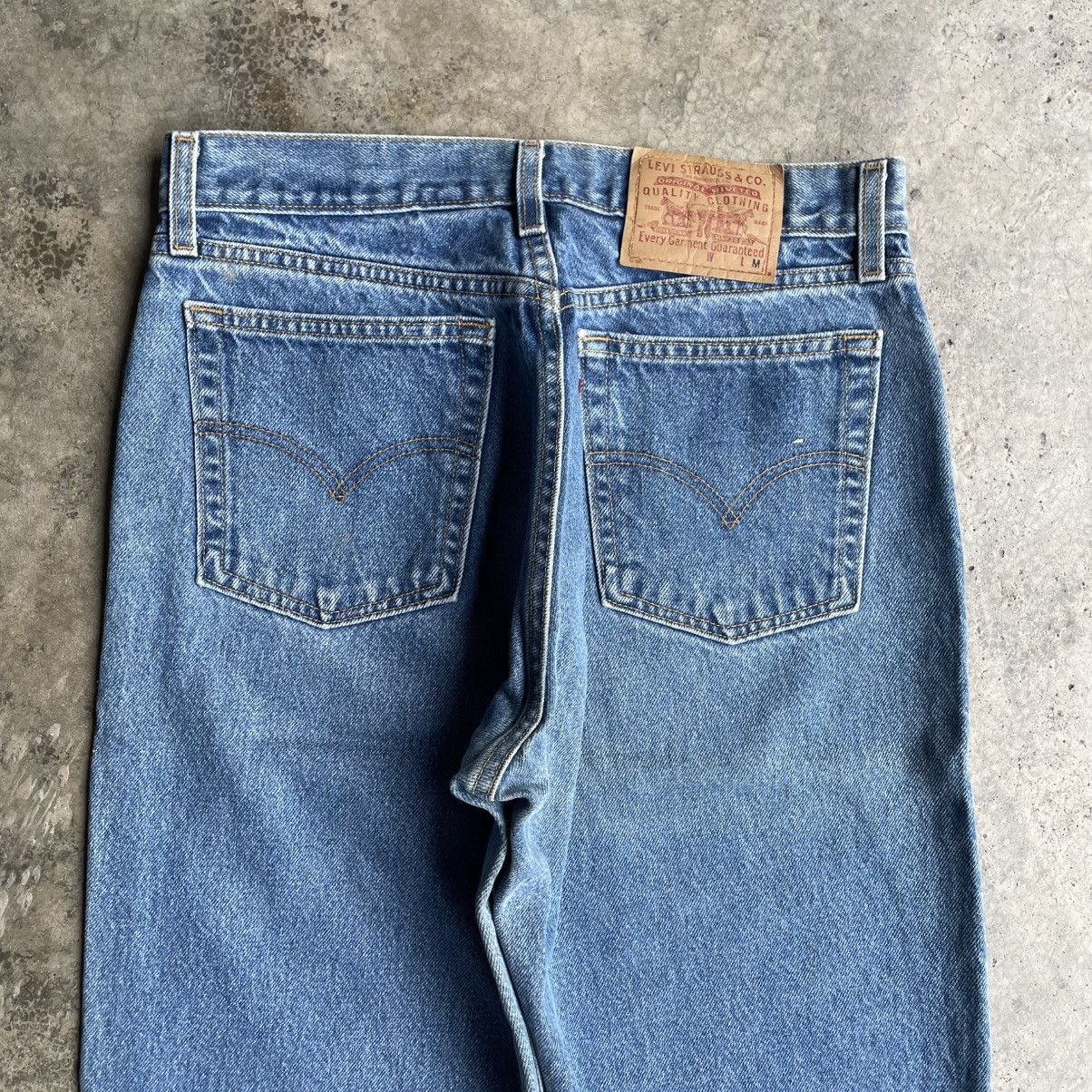 Levi's Vintage Clothing 🔥Vintage 90s Levis Stoned Washed Loose Fit Denim Jeans Size US 31 - 5 Thumbnail