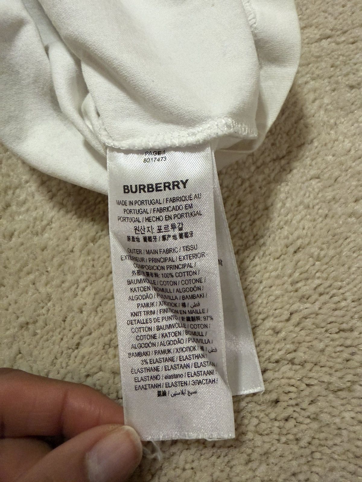 Burberry Burberry white TB t shirt Size US XS / EU 42 / 0 - 5 Thumbnail