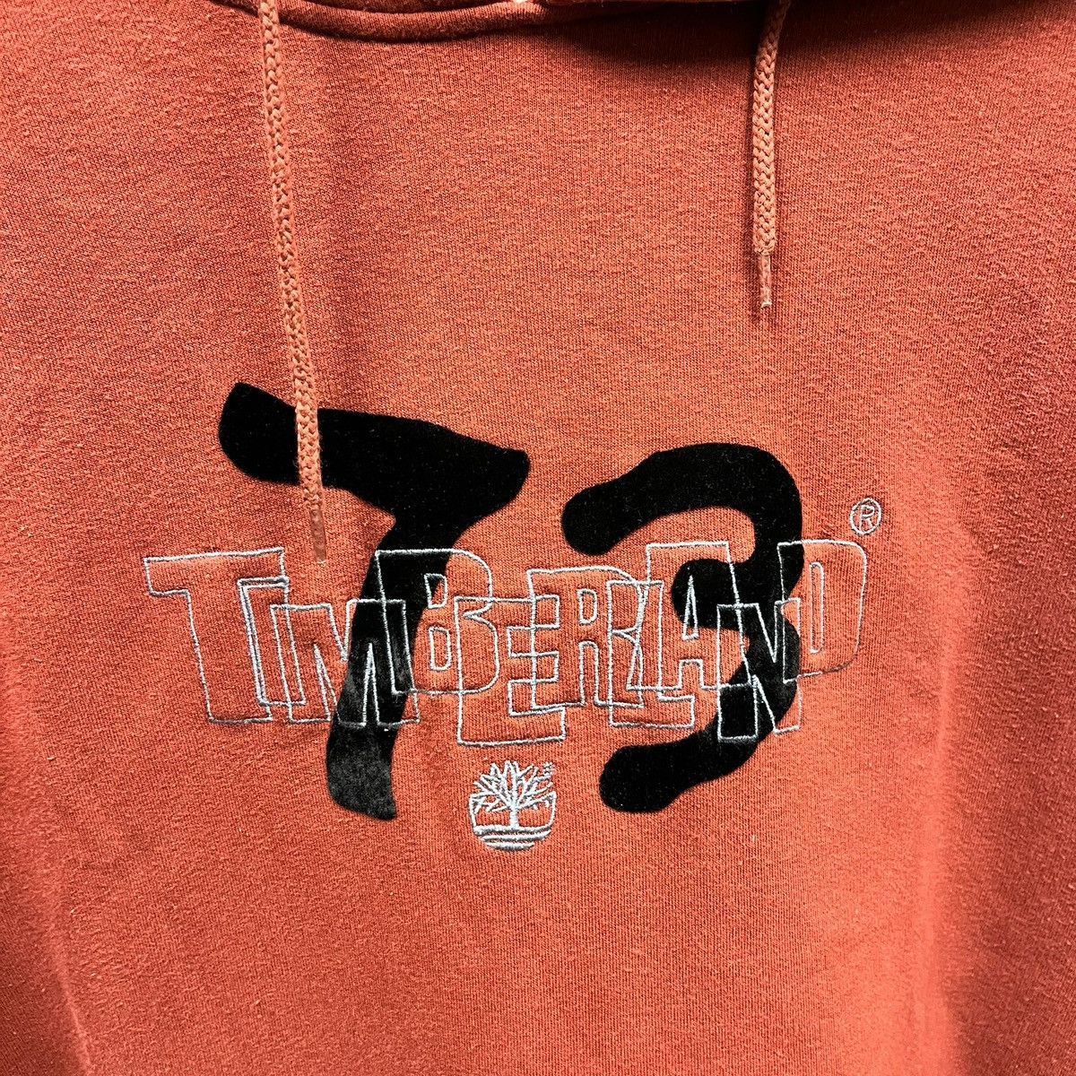 Timberland × Vintage Timberland 73 Vintage Y2K Burnt Orange Red Hoodie Sweatshirt Size US XXL / EU 58 / 5 - 2 Thumbnail