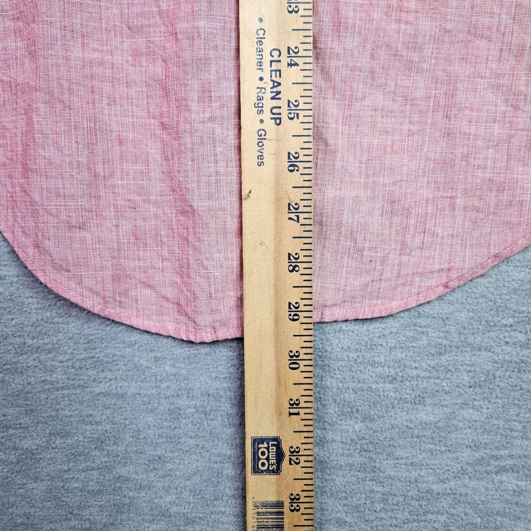 Madewell Madewell Linen Blend Short Sleeve Button Down Women's M Pink Solid Button-Up Casual 90s? Size 32" / US 10 / IT 46 - 3 Thumbnail
