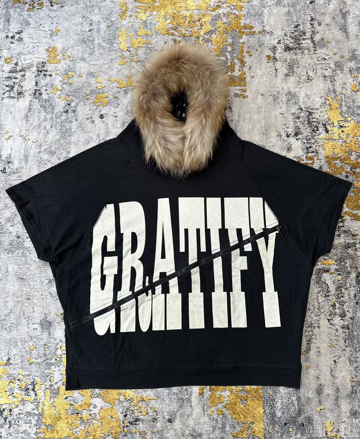 Beauty Beast BOXY ZIP SMILEY FACE X DIG DEEP FUR HOODIE GOTHIC LGB STYLE Size US XXL / EU 58 / 5 - 1 Thumbnail