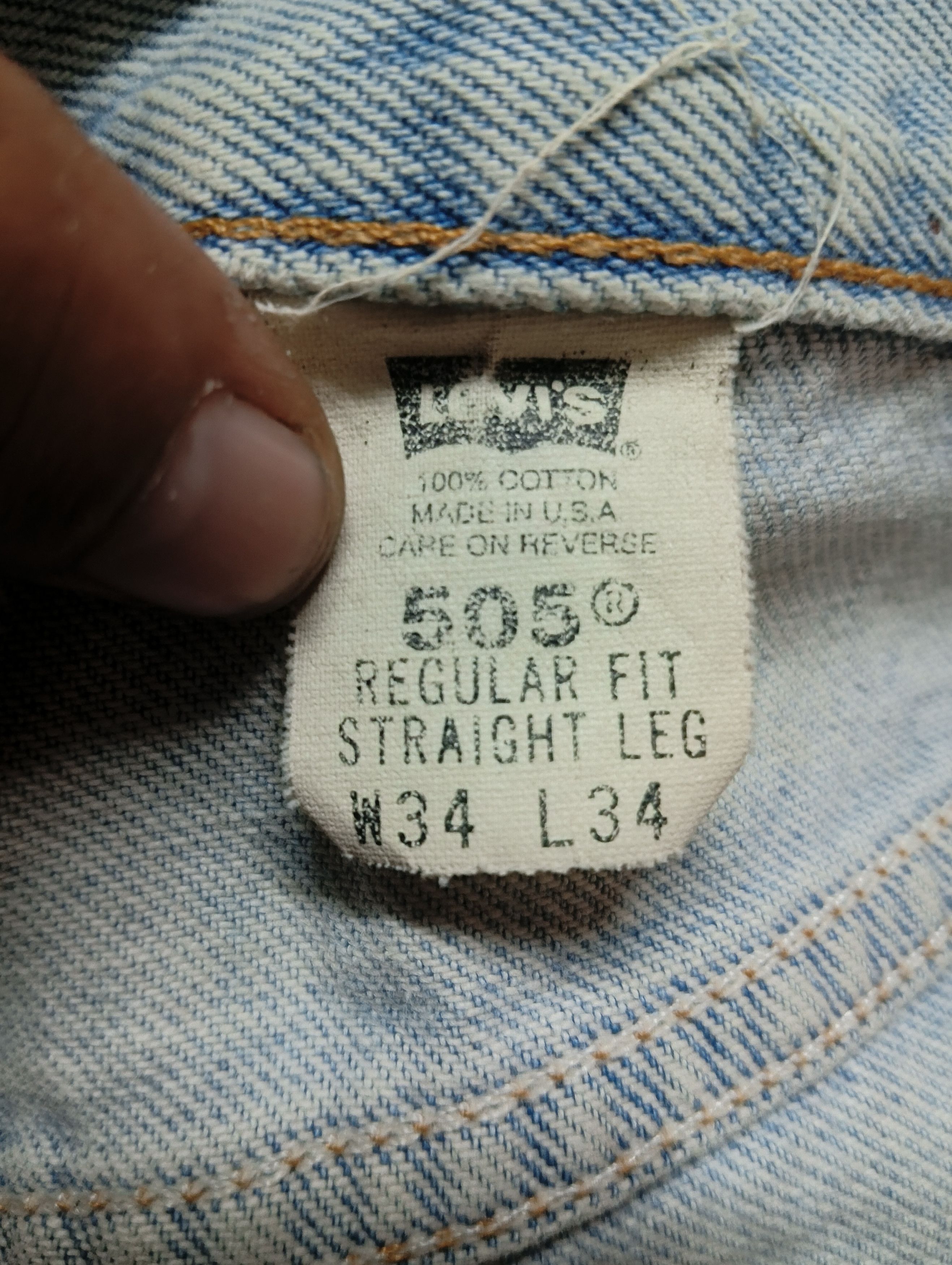 Levi's × Levi's Vintage Clothing vintage distressed levis 505 custom splatter paints Size US 33 - 9 Thumbnail