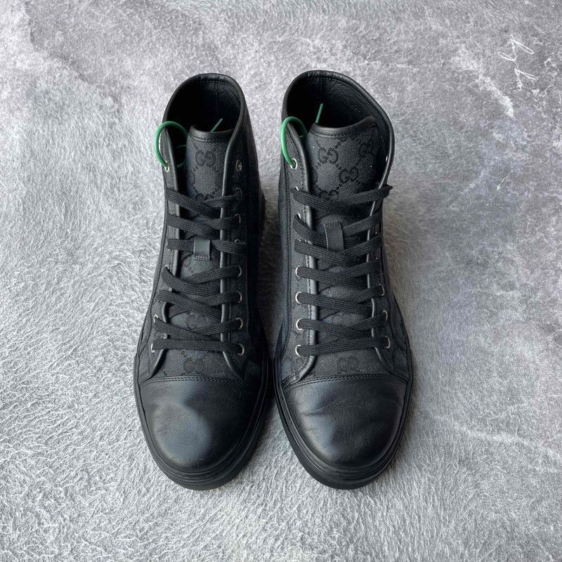 Gucci Gucci Retro Grey Black High-Top Sneakers Size US 9.5 / EU 42-43 - 2 Thumbnail