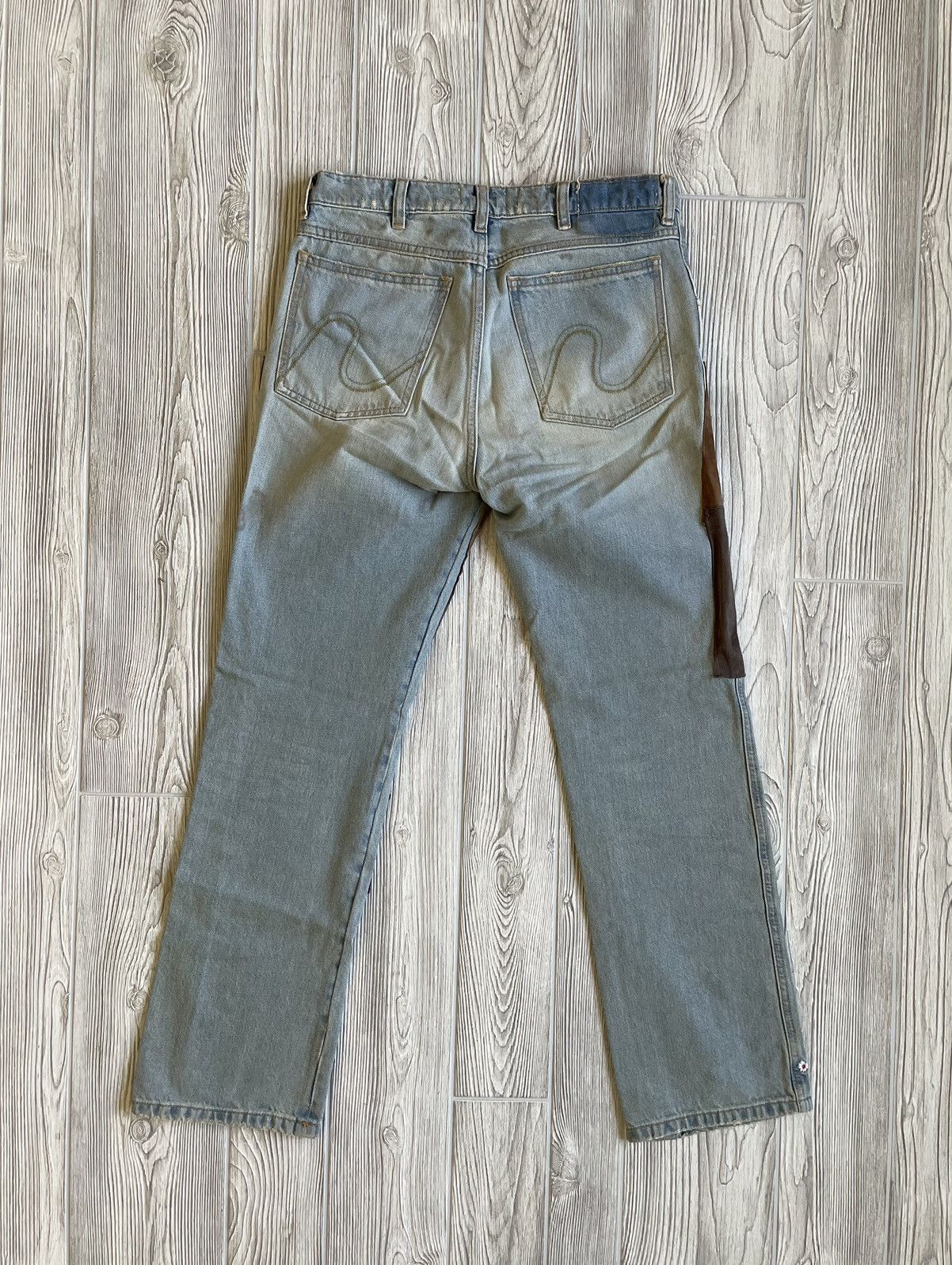 ERL Suede Distressed Embroidered Denim Size US 30 / EU 46 - 2 Thumbnail