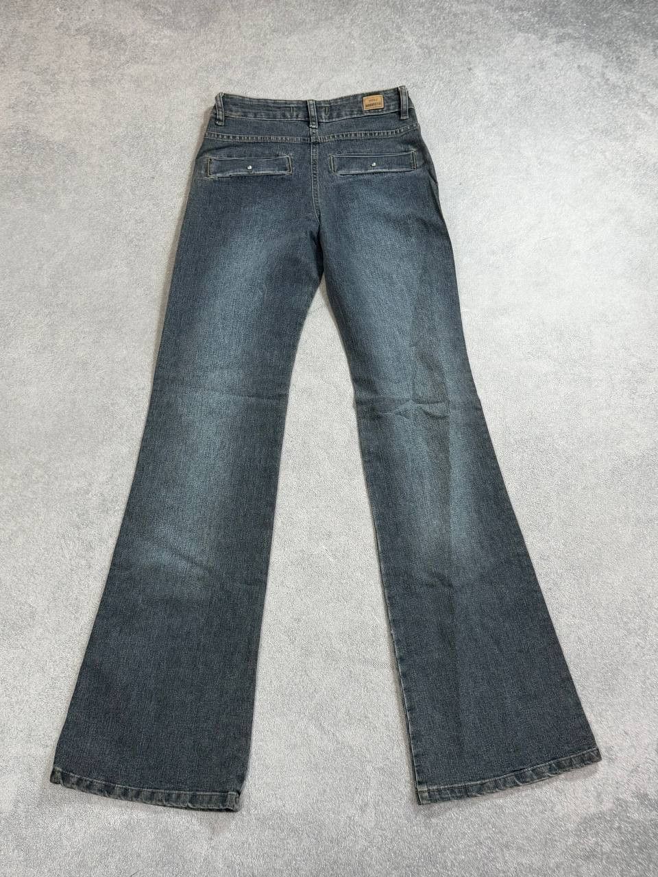 Japanese Brand vtg junya watanabe style avant-garde flared denim jeans Size 28" / US 6 / IT 42 - 9 Thumbnail