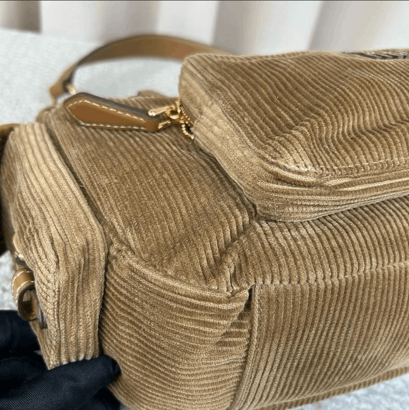 Miu Miu Miu Miu Corduroy Vintage Pocket Handbag Size ONE SIZE - 6 Thumbnail
