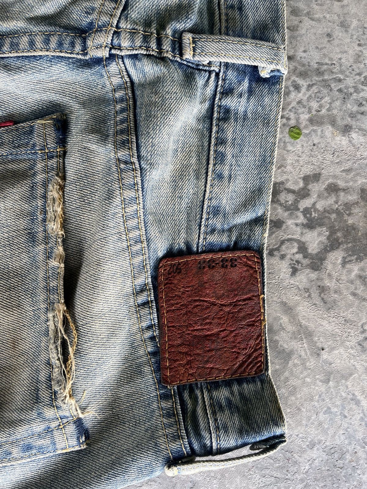 If Six Was Nine Vintage Levis Mudwash Denim Size US 33 - 5 Thumbnail