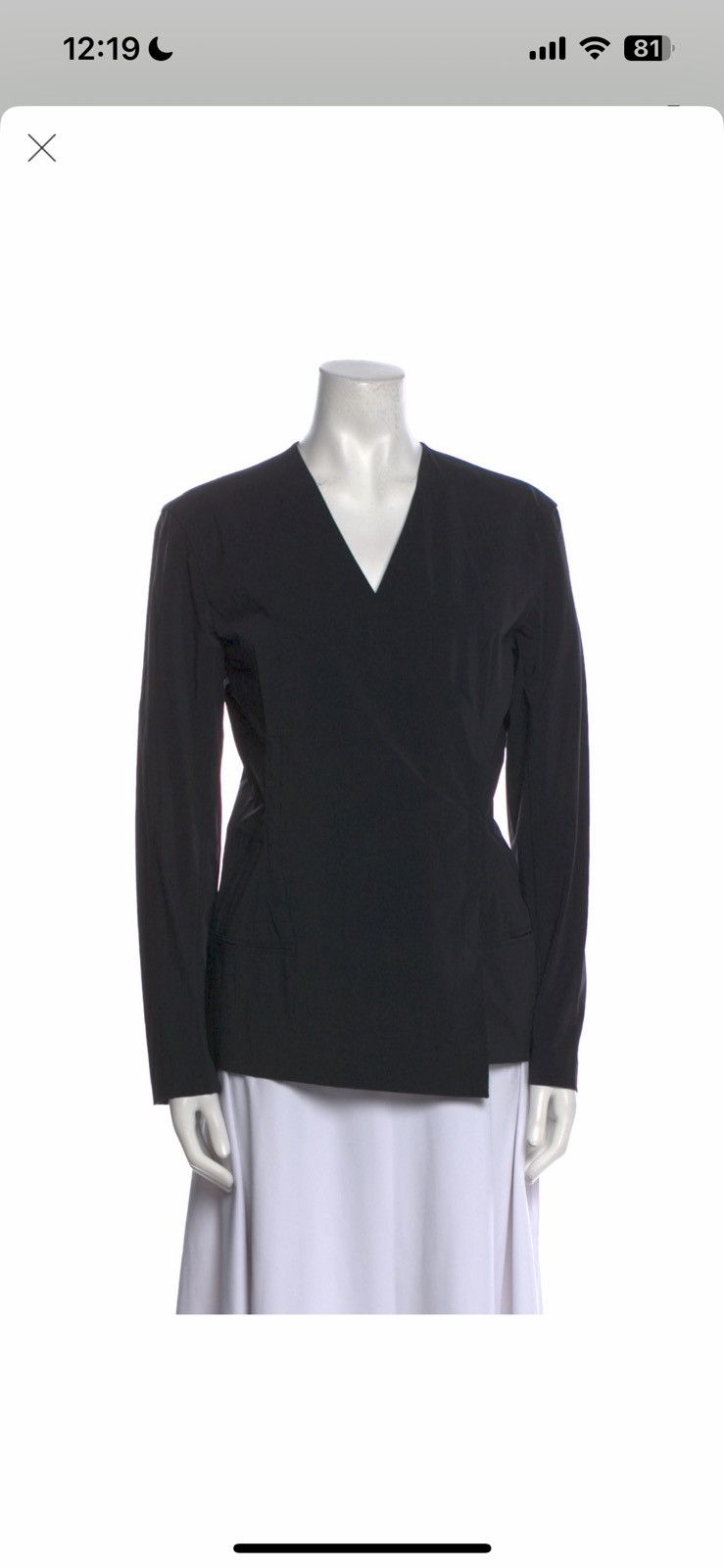 Issey Miyake Issey Miyake V-Neck Wrap Top Size S / US 4 / IT 40 - 1 Thumbnail