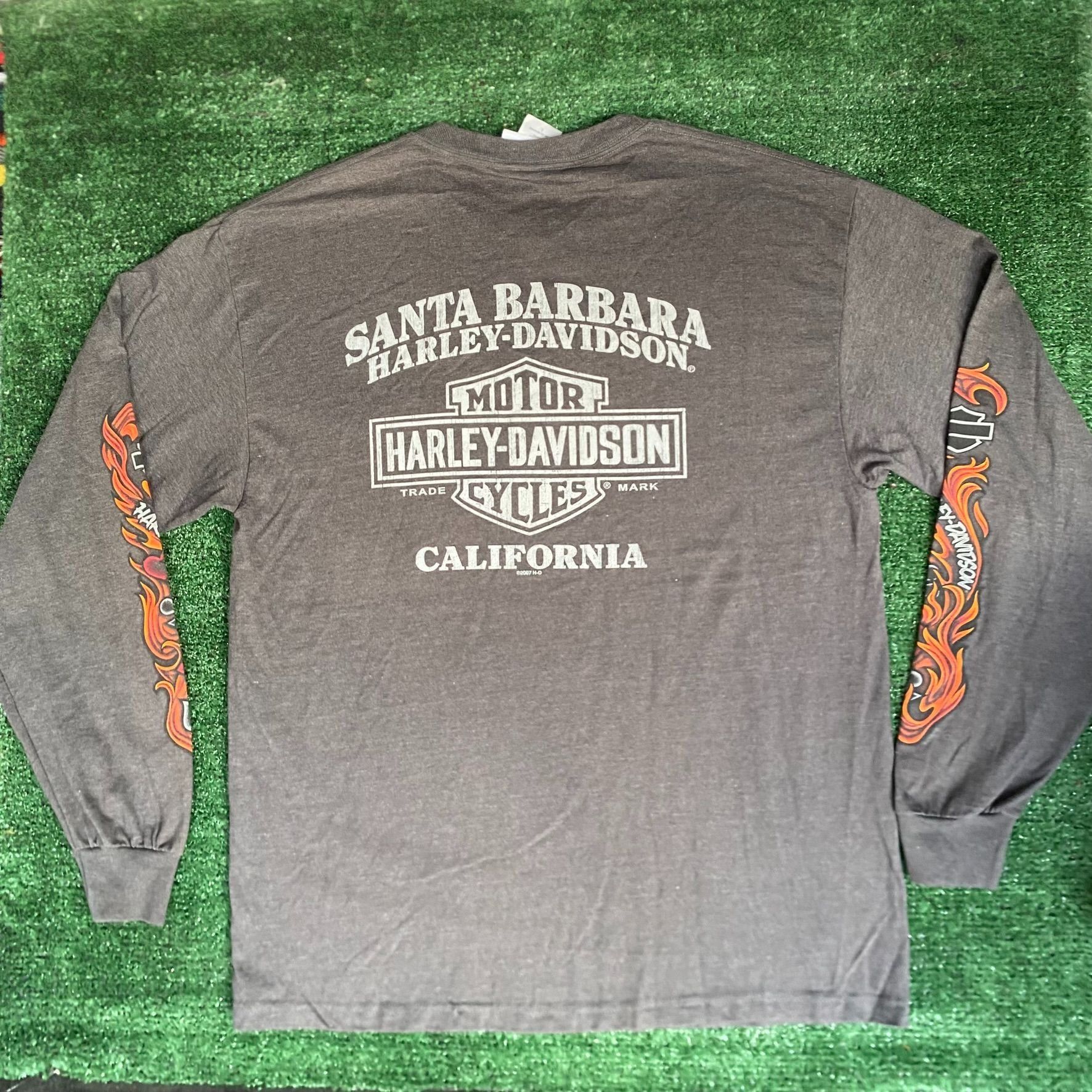 Harley Davidson Harley Davidson Flame Tee Vintage Y2K Moto Biker Logo Shirt Size US L / EU 52-54 / 3 - 5 Thumbnail