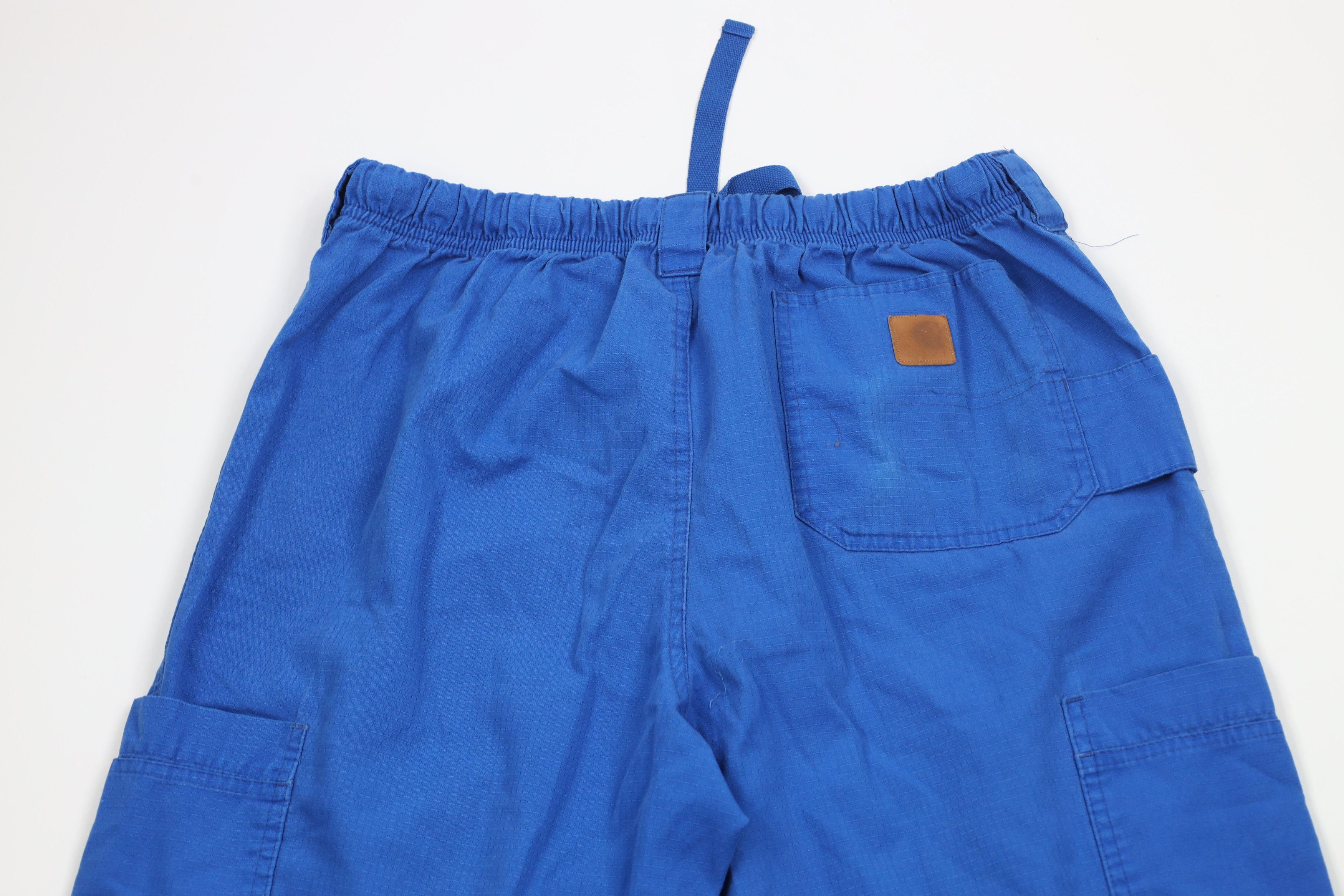 Carhartt × Vintage Vintage Y2K Carhartt Wide Leg Cargo Pants Blue Cotton Size US 34 / EU 50 - 10 Thumbnail