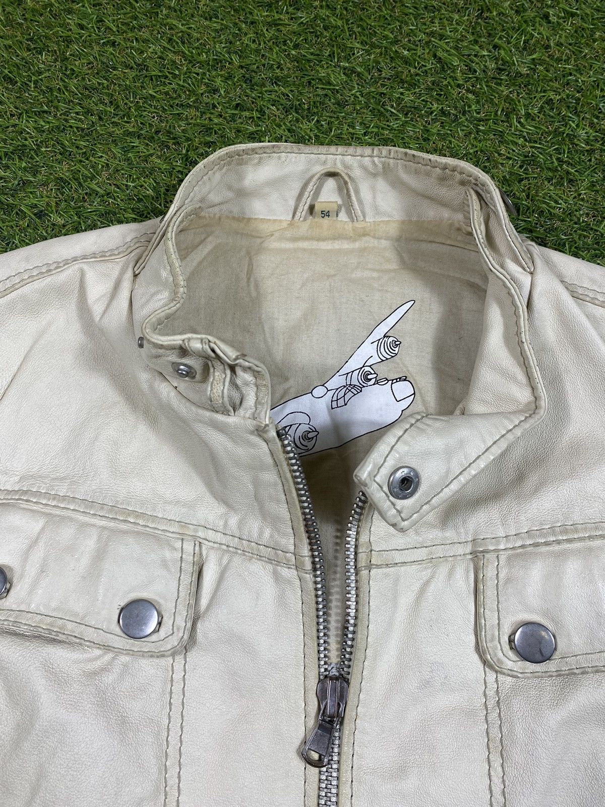 Genuine Leather Vintage 90s Leather jacket streetwear style Size US L / EU 52-54 / 3 - 5 Thumbnail