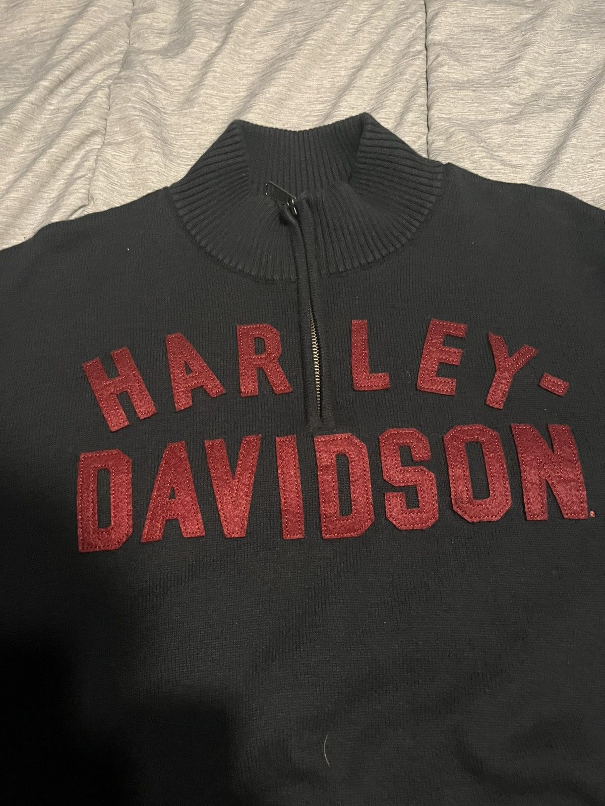 Harley Davidson harley davidson quarter zip sweater Size US XL / EU 56 / 4 - 4 Thumbnail