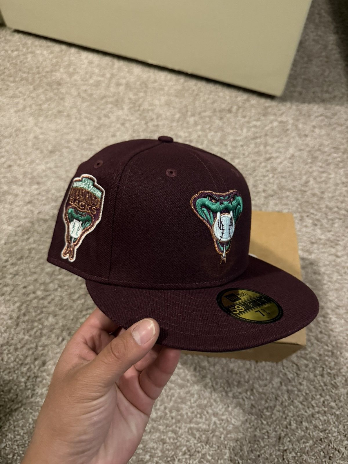Hat Club 7 3/8 Hat Club Arizona Diamondbacks 1998 Inaugural Season Size ONE SIZE - 1 Thumbnail