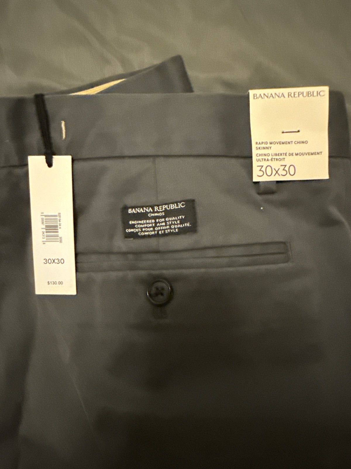 Banana Republic Dark Grey Banana Republic Chino - NEW Size US 30 / EU 46 - 2 Thumbnail