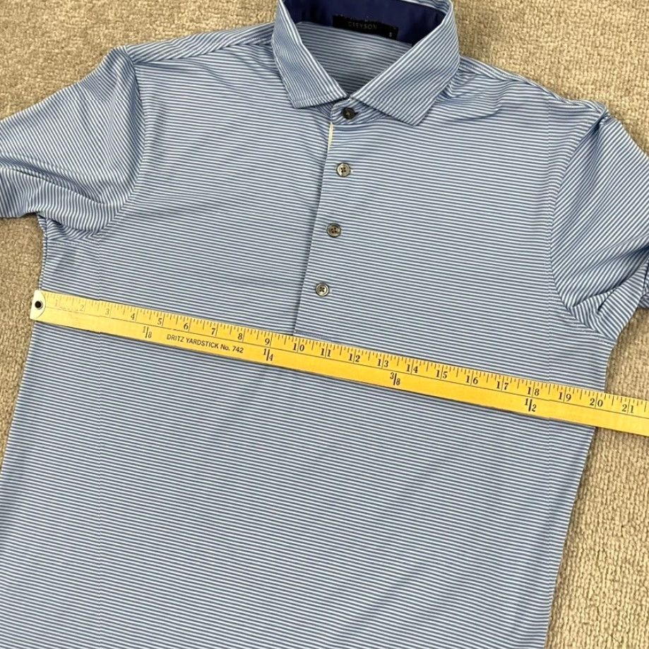 Vintage Greyson Polo Shirt Men Small Blue Striped Performance Overbook Golf Club Stretch Polo Shirt S Mens Blue Striped Performance Overbook Golf Club Stretch Size US S / EU 44-46 / 1 - 6 Thumbnail