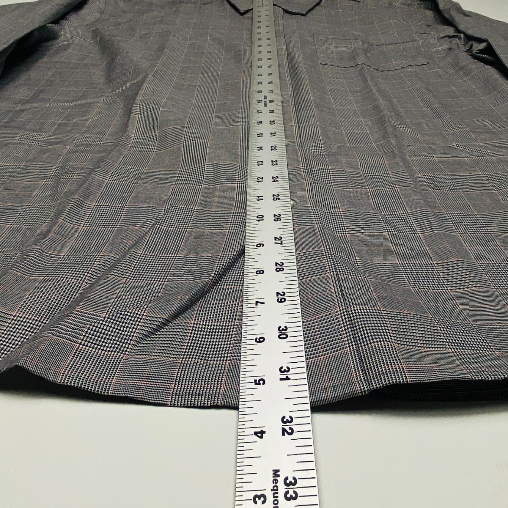 Eddie Bauer VINTAGE: No Eddie Bauer Dress Shirt Mens 2XL Check Long Sleeve Button Up Wrinkle Resistant Size 48R - 7 Thumbnail