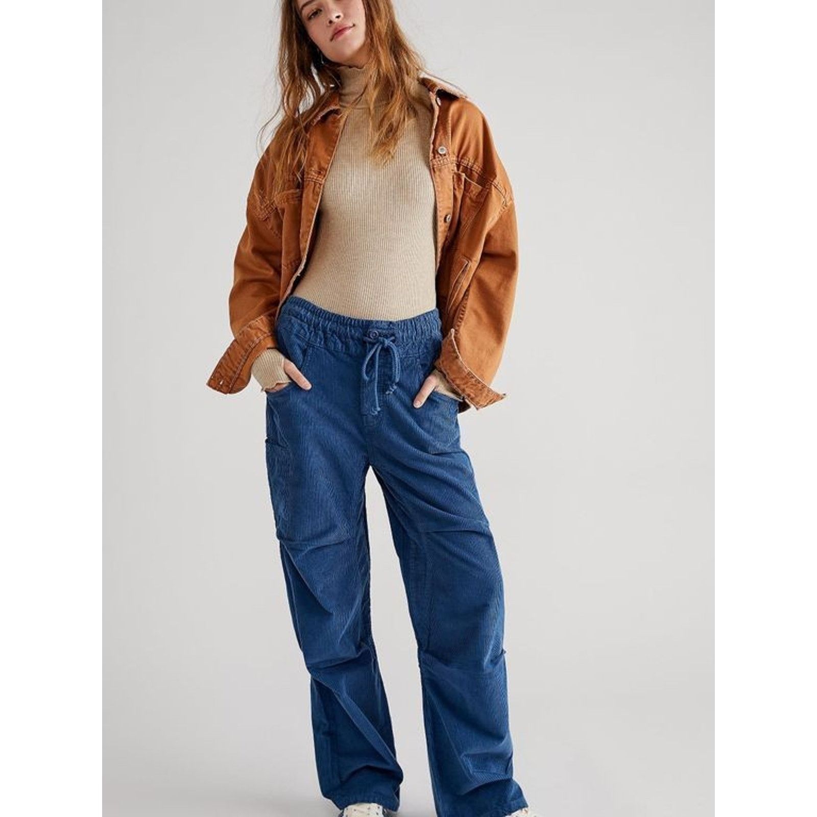 Free People NWT Free People Modern Love Pull-On Cord Jeans $148 SMALL Size 28" / US 6 / IT 42 - 1 Thumbnail