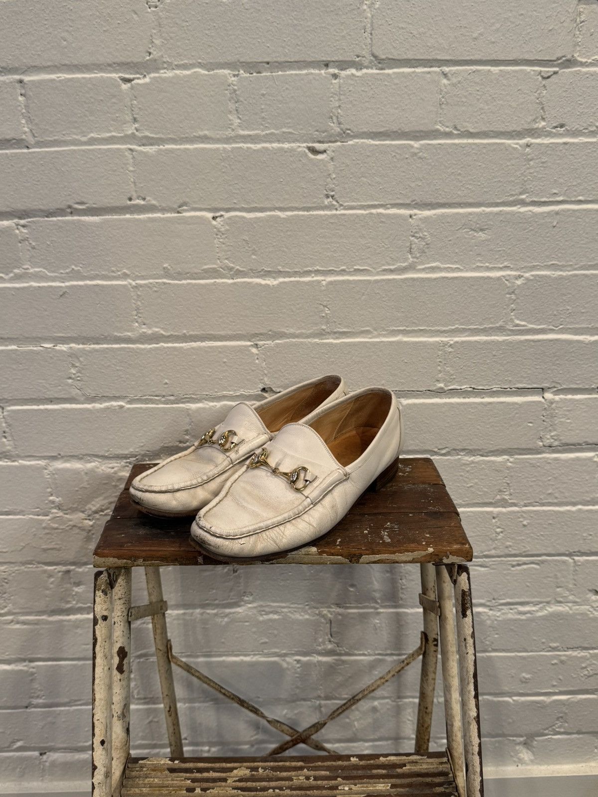 Church's White Horsebit Loafers