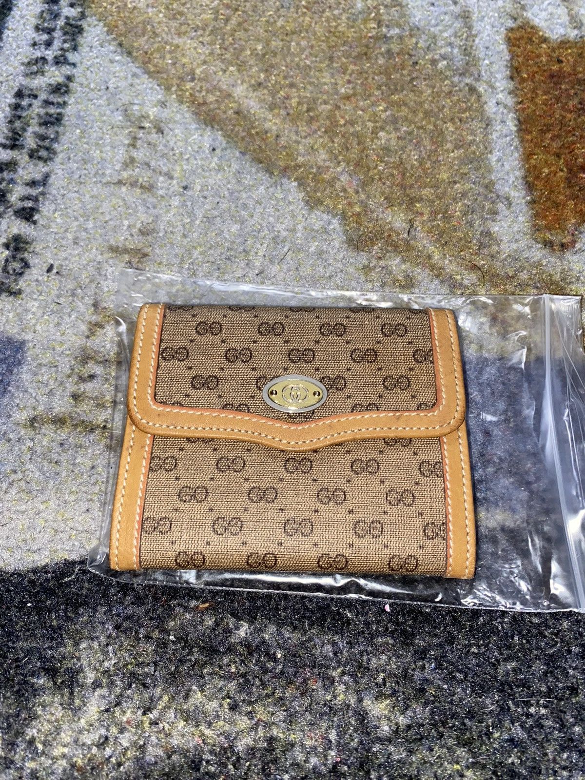 Gucci Gucci Micro GG Interlocking Folding Wallet Size ONE SIZE - 1 Thumbnail