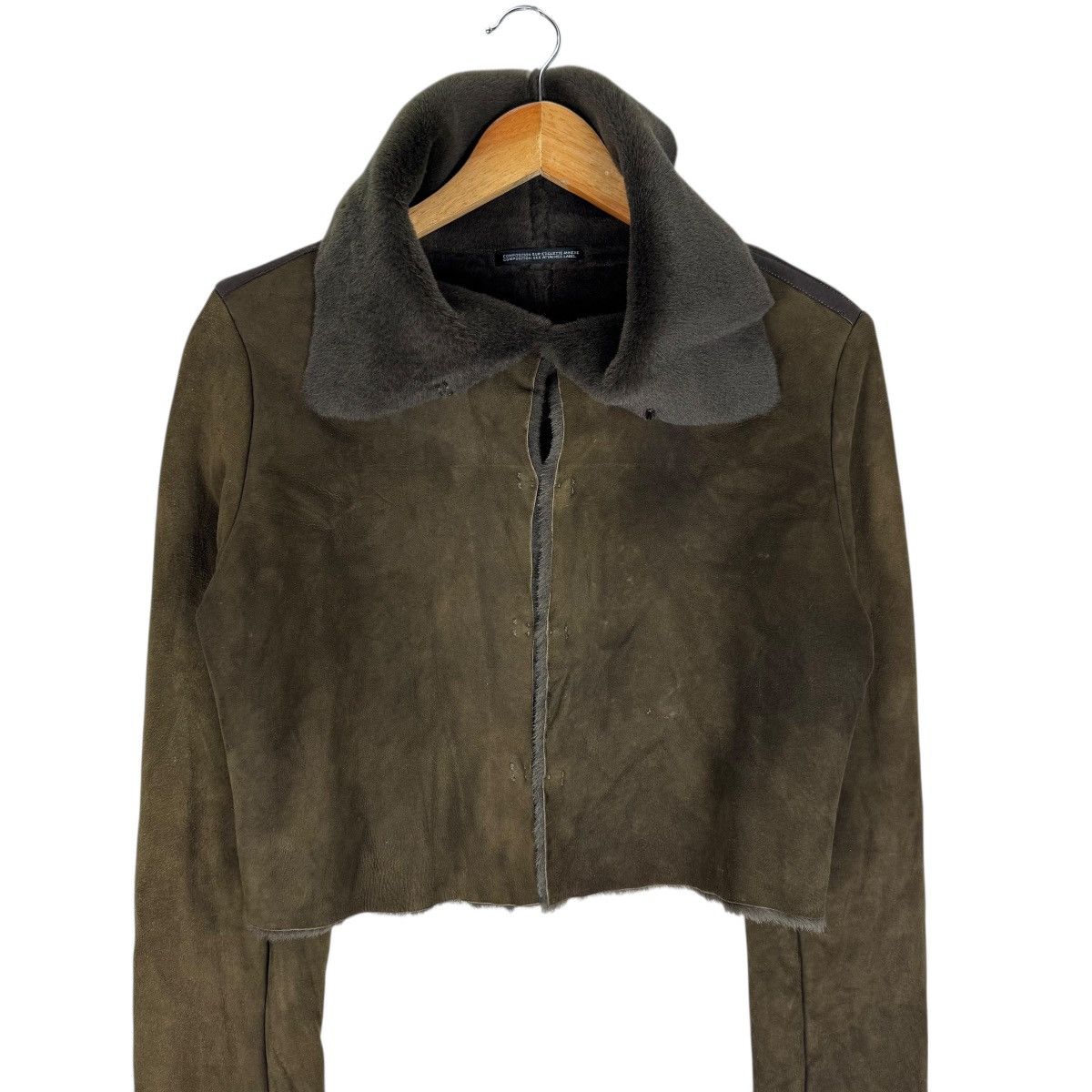 Yohji Yamamoto 🔥YOHJI YAMAMOTO SIGNATURE MOLESKIN CROP JACKET Size S / US 4 / IT 40 - 4 Thumbnail