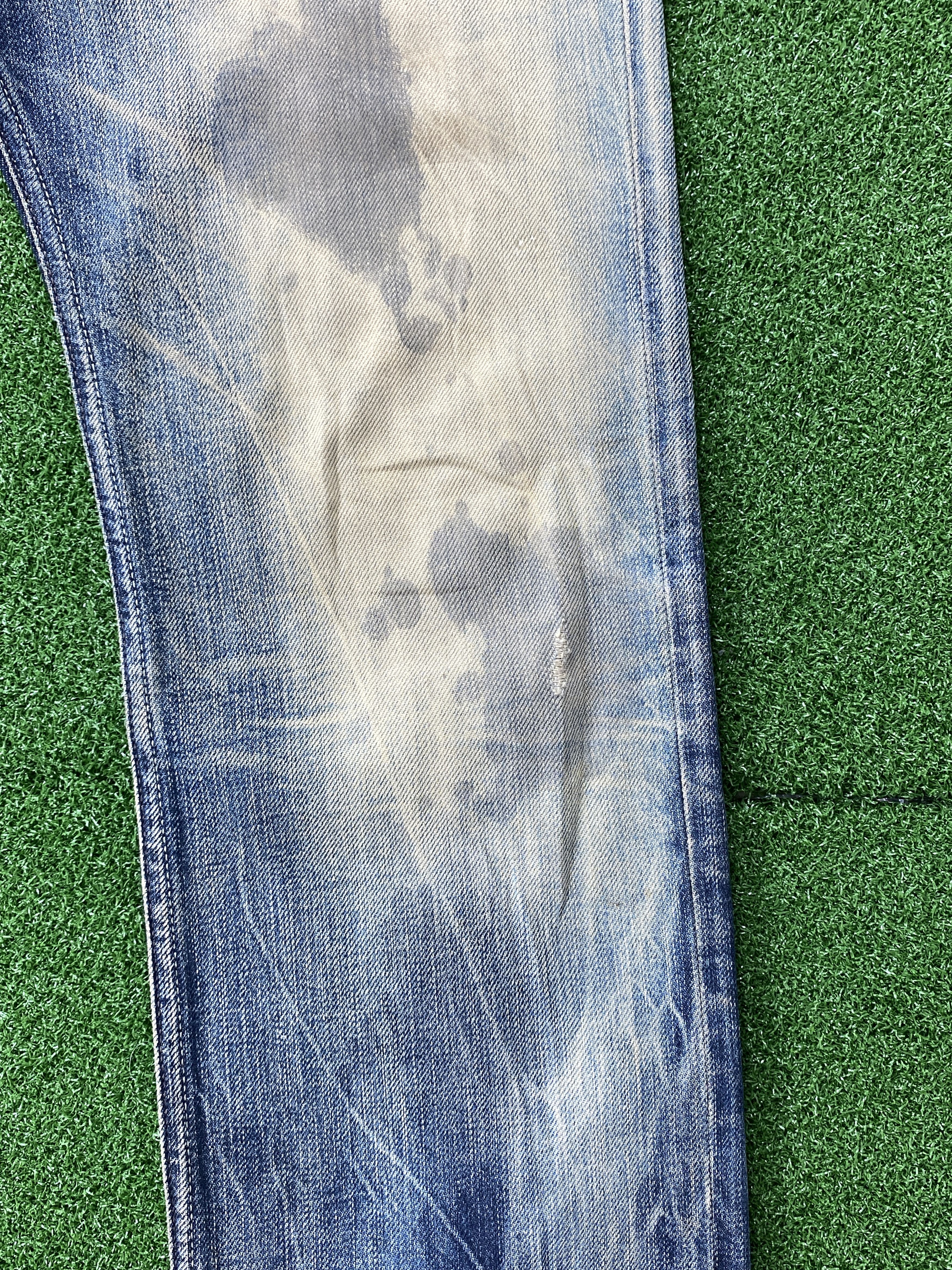 Diesel 💢 Selvedge Vintage Diesel Industry Faded Blue Jeans CP0077 Size US 32 / EU 48 - 4 Thumbnail