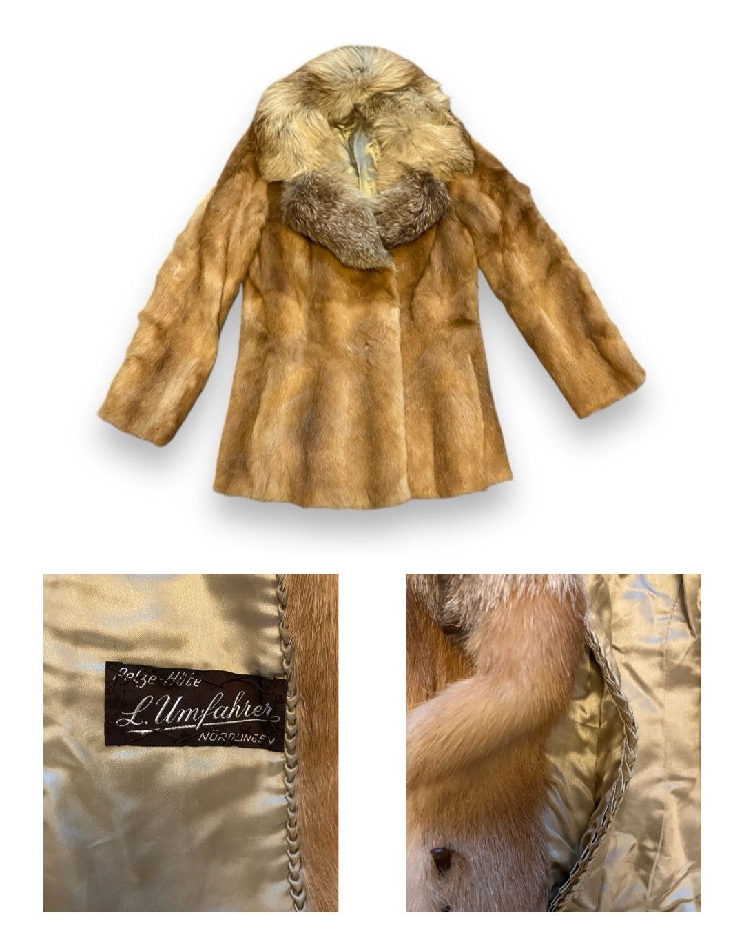 Japanese Brand × Vintage Glam Fox Fur Vintage Jacket 80s Y2K Avant Garde Size S / US 4 / IT 40 - 13 Thumbnail