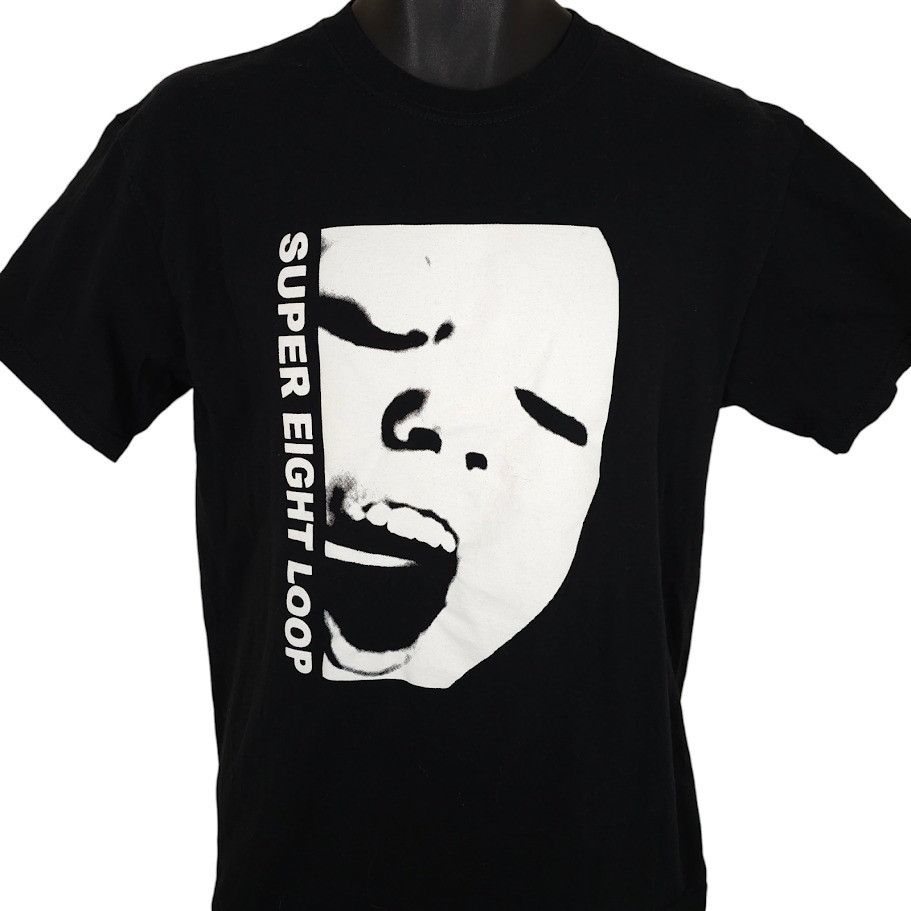 Gildan Super Eight Loop T Shirt Mens Size Medium Black Synth Music Size US M / EU 48-50 / 2 - 1 Thumbnail