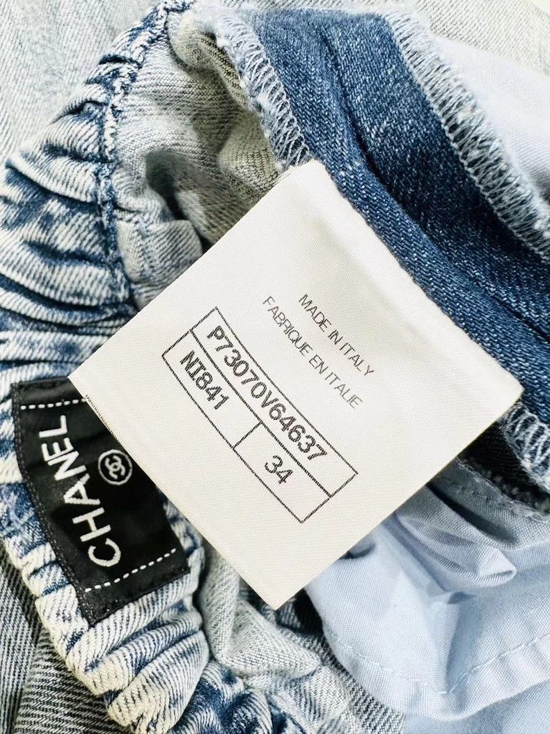 Chanel Chanel Handicraft workshop flared lace straight jeans Size 42" / US 20 - 6 Thumbnail