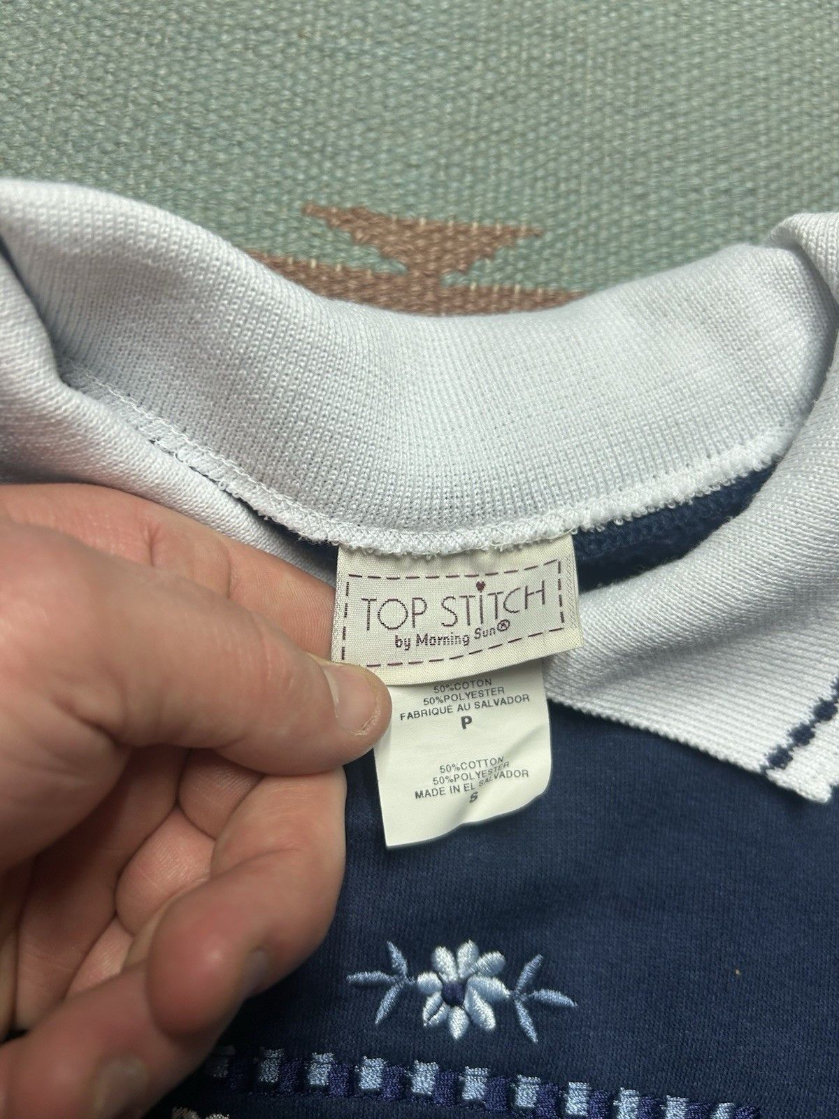 Vintage Vtg top stitch morning sun sweatshirt flower cute women smal Size S / US 4 / IT 40 - 4 Thumbnail