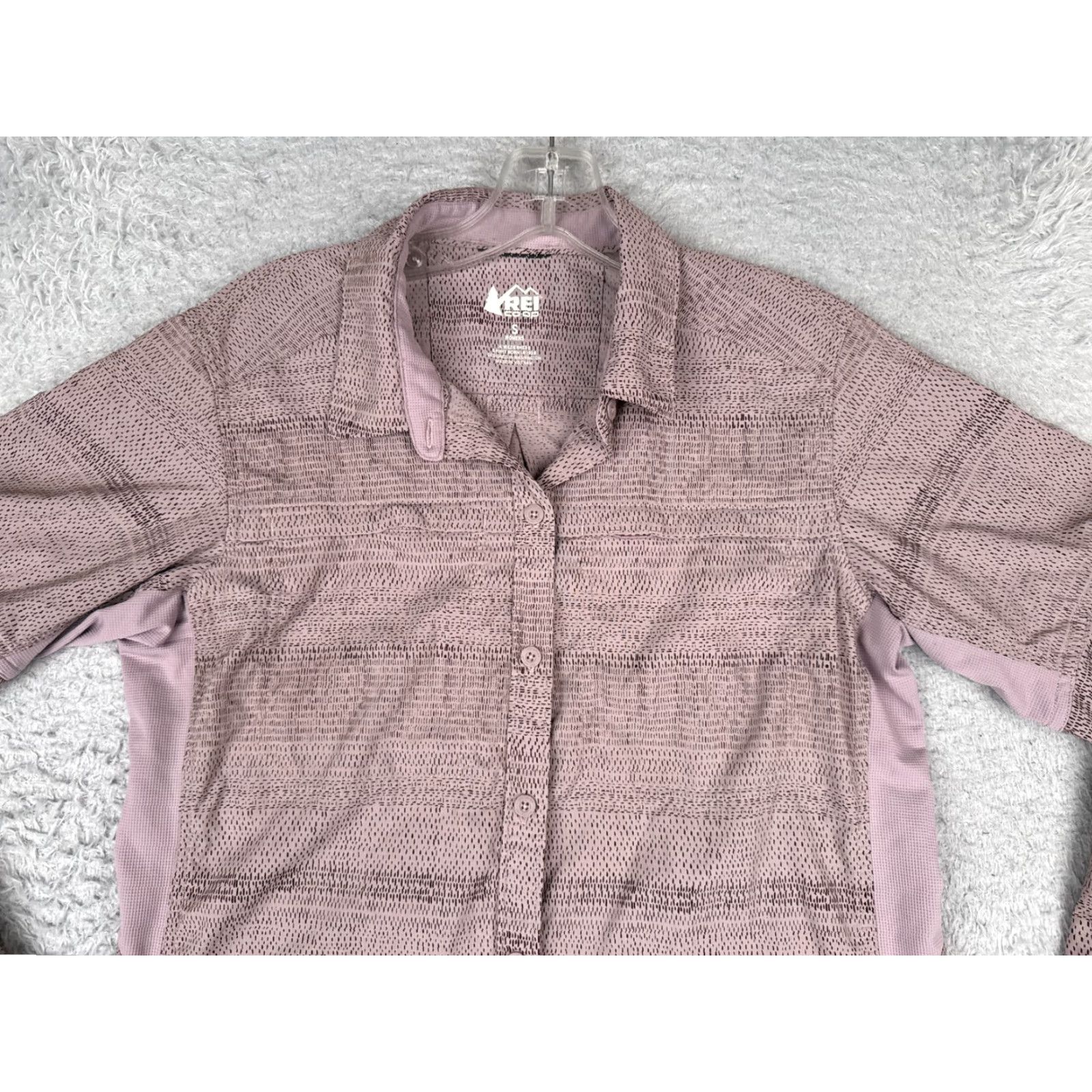 Vintage REI Coop Shirt Women Small Pink Button Up Long Sleeve Cotton Fish Angler Hike Size S / US 4 / IT 40 - 4 Thumbnail
