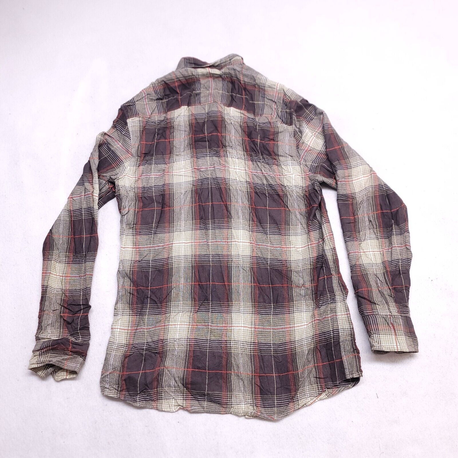 Treasure & Bond Treasure & Bond Tartan Flannel Shirt Men Size M Brown Orange Size US M / EU 48-50 / 2 - 10 Thumbnail