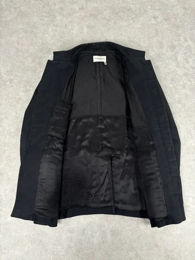 Yves Saint Laurent AW2010 Yves Saint Laurent Classy Officer Buttoned Black Long Wool Coat Size US M / EU 48-50 / 2 - 7 Thumbnail