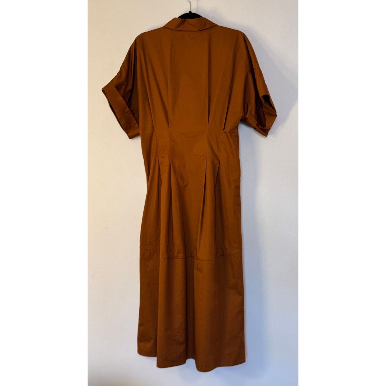 CO Co Pleated Cotton Midi Dress Size M / US 6-8 / IT 42-44 - 2 Thumbnail
