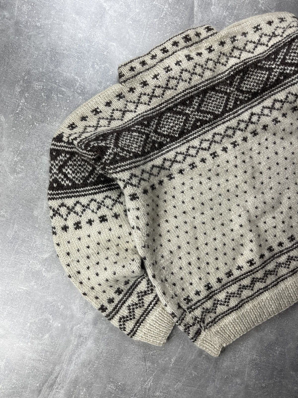 Vintage THG Natural Line Nordic Wool Sweater Scandinavian Pattern Size US XL / EU 56 / 4 - 7 Thumbnail