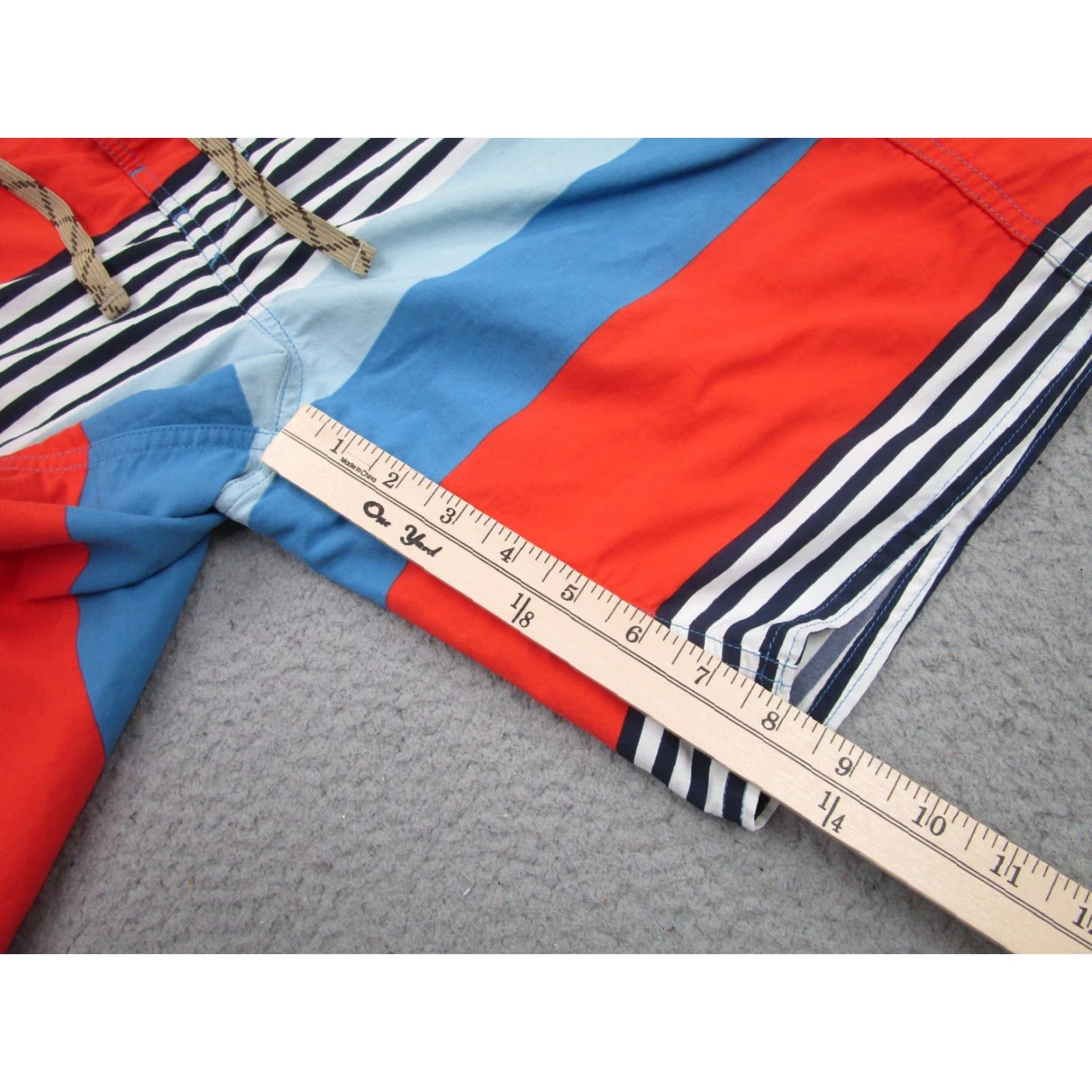 Patagonia Patagonia Shorts Mens 32 Blue Orange Striped Board Shorts Trunks Swim Size US 32 / EU 48 - 4 Thumbnail