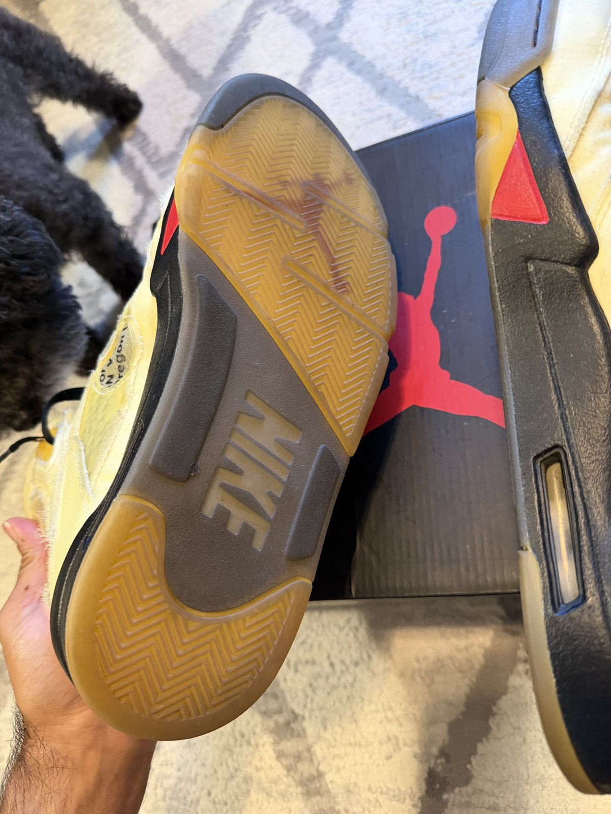 Jordan Brand × Off-White Off white Jordan 5 sail Size US 11 / EU 44 - 9 Thumbnail