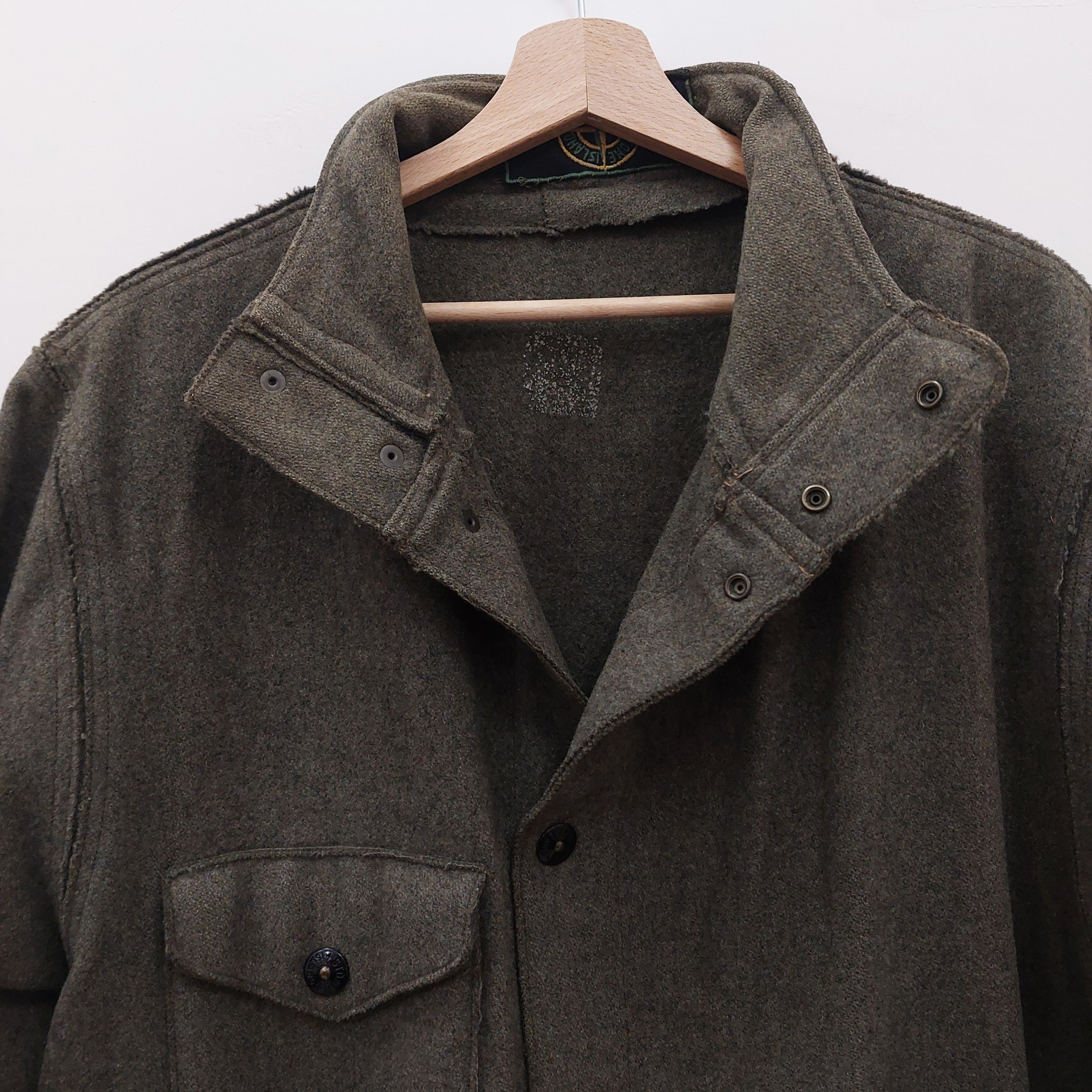 Stone Island Stone Island vintage green wool jacket green badge XL Size US XL / EU 56 / 4 - 11 Thumbnail