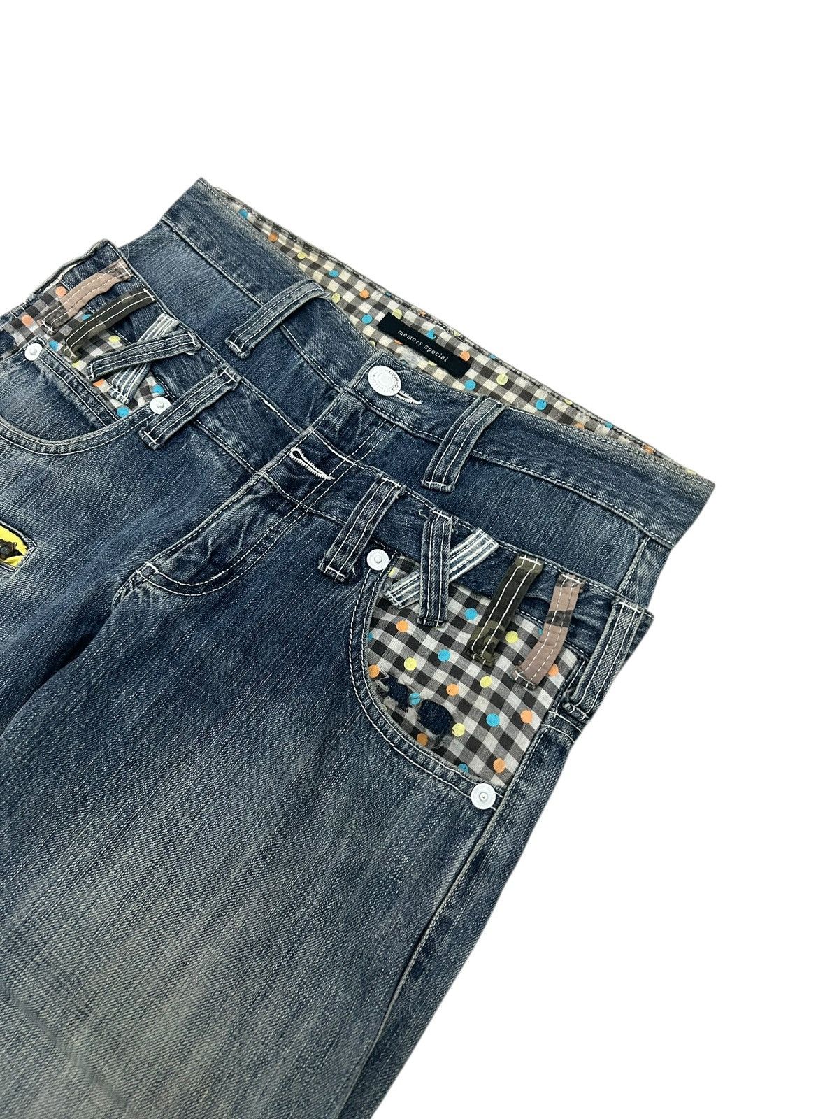 Japanese Brand Vintage Memory Special Double Waist Zipper Mud Washed Junya Size US 30 / EU 46 - 9 Thumbnail