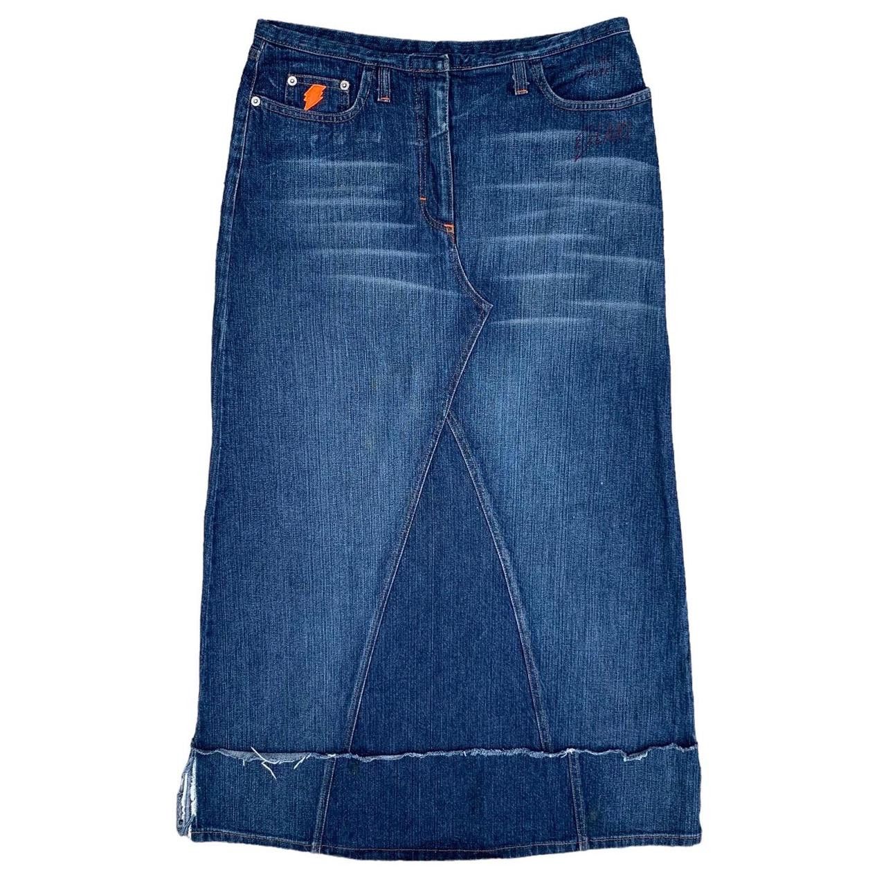 W&LT 💥Vintage W & LT Hybrid Denim Skirt Size 30" / US 8 / IT 44 - 1 Thumbnail