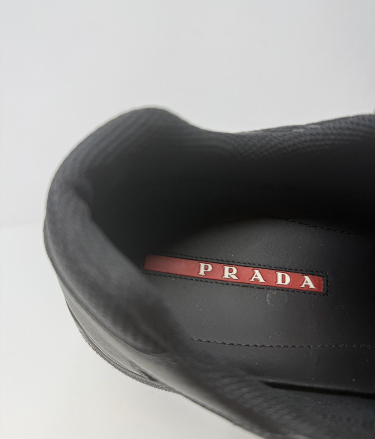 Prada Prada Americas Cup Sneaker Leather Black Size US 13 / EU 46 - 8 Thumbnail