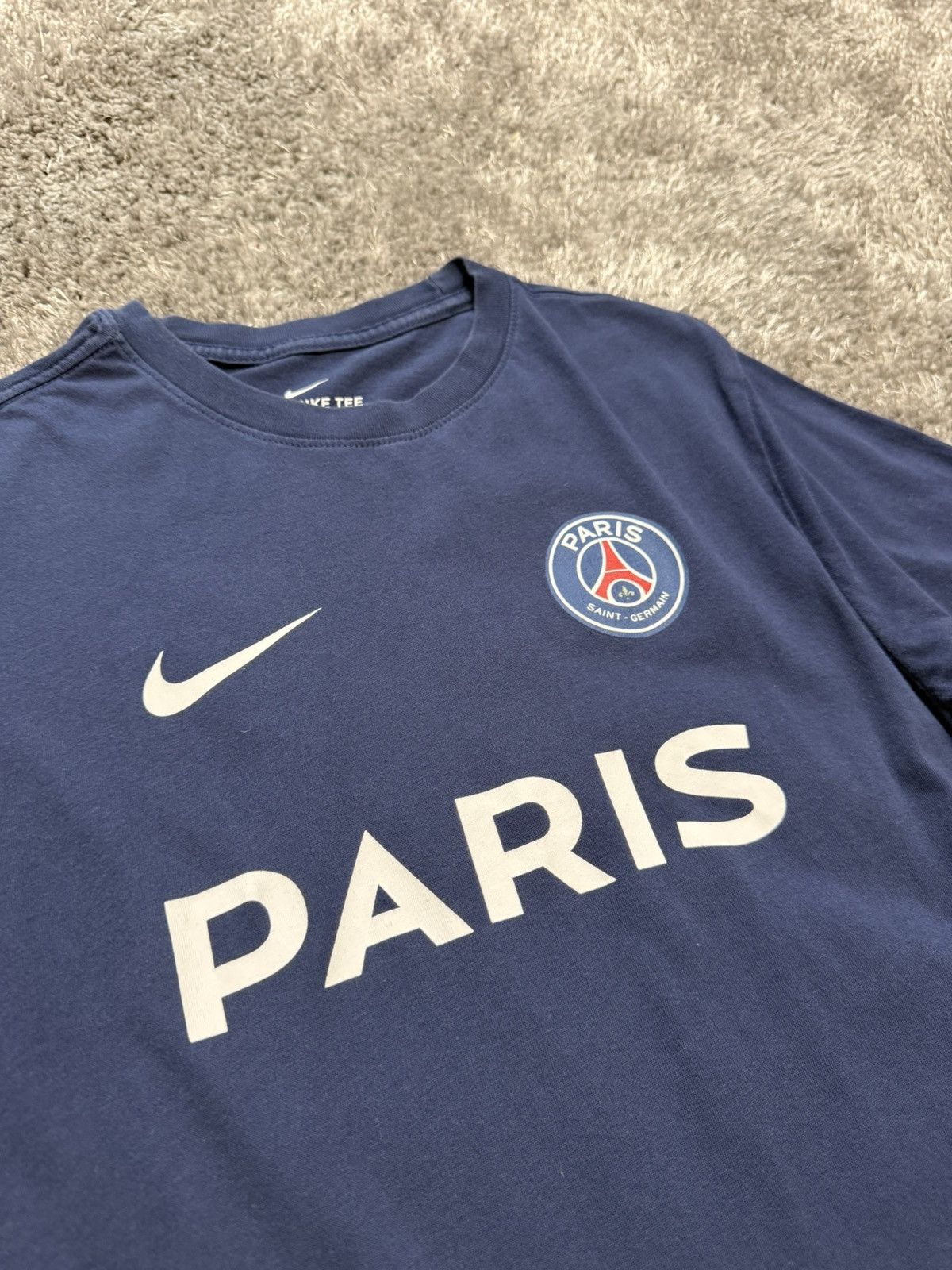 Nike Nike PSG T Shirt Paris Saint Germain drill hype Size US M / EU 48-50 / 2 - 2 Thumbnail