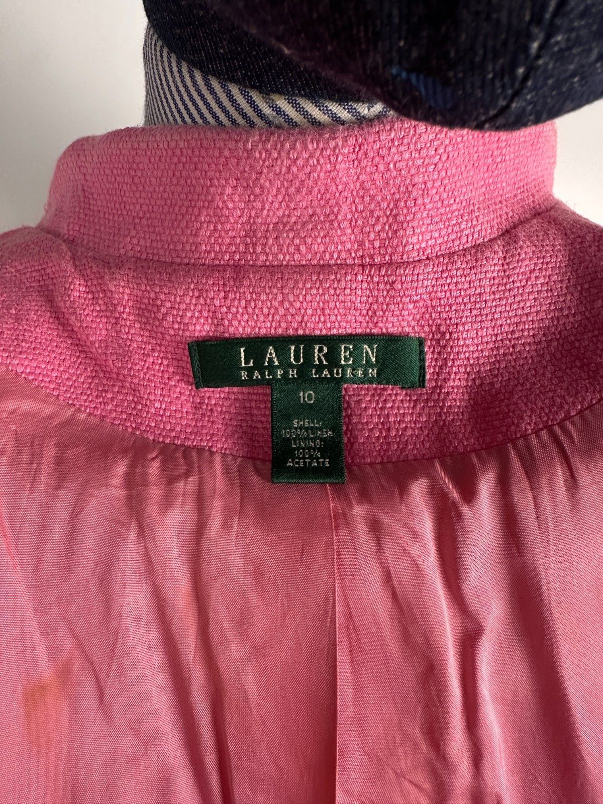 RRL Ralph Lauren Women’s Ralph Lauren Linen Blazer Pink Size 10 Size L / US 10 / IT 46 - 11 Thumbnail