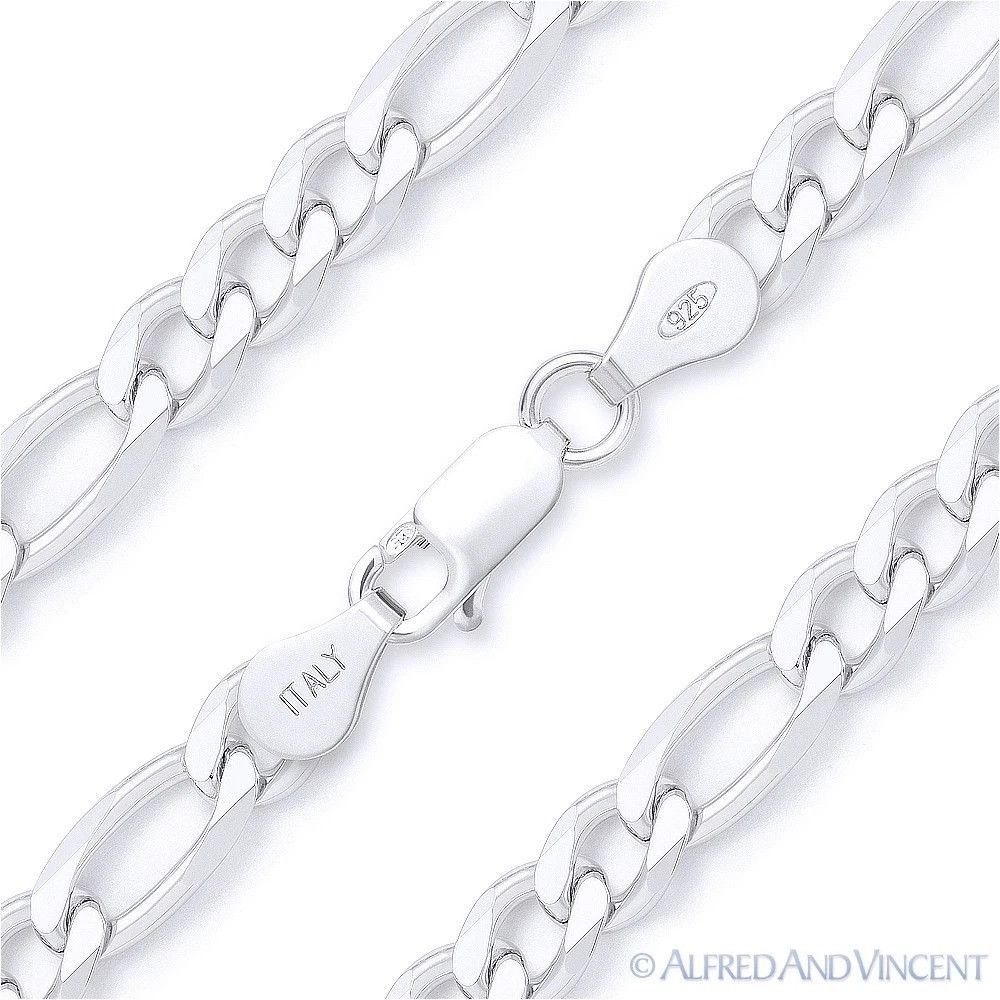 Other 5mm Figaro / Figaroa Link Italian Chain Bracelet 10" Size ONE SIZE - 1 Thumbnail
