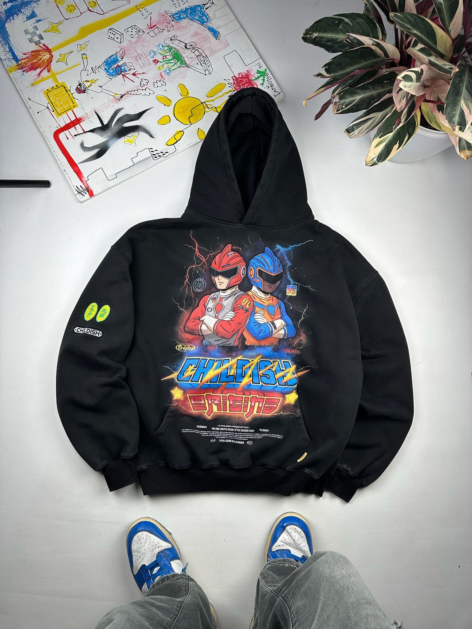 Vintage Vintage Baggy Childish Hoodie Size US L / EU 52-54 / 3 - 2 Thumbnail
